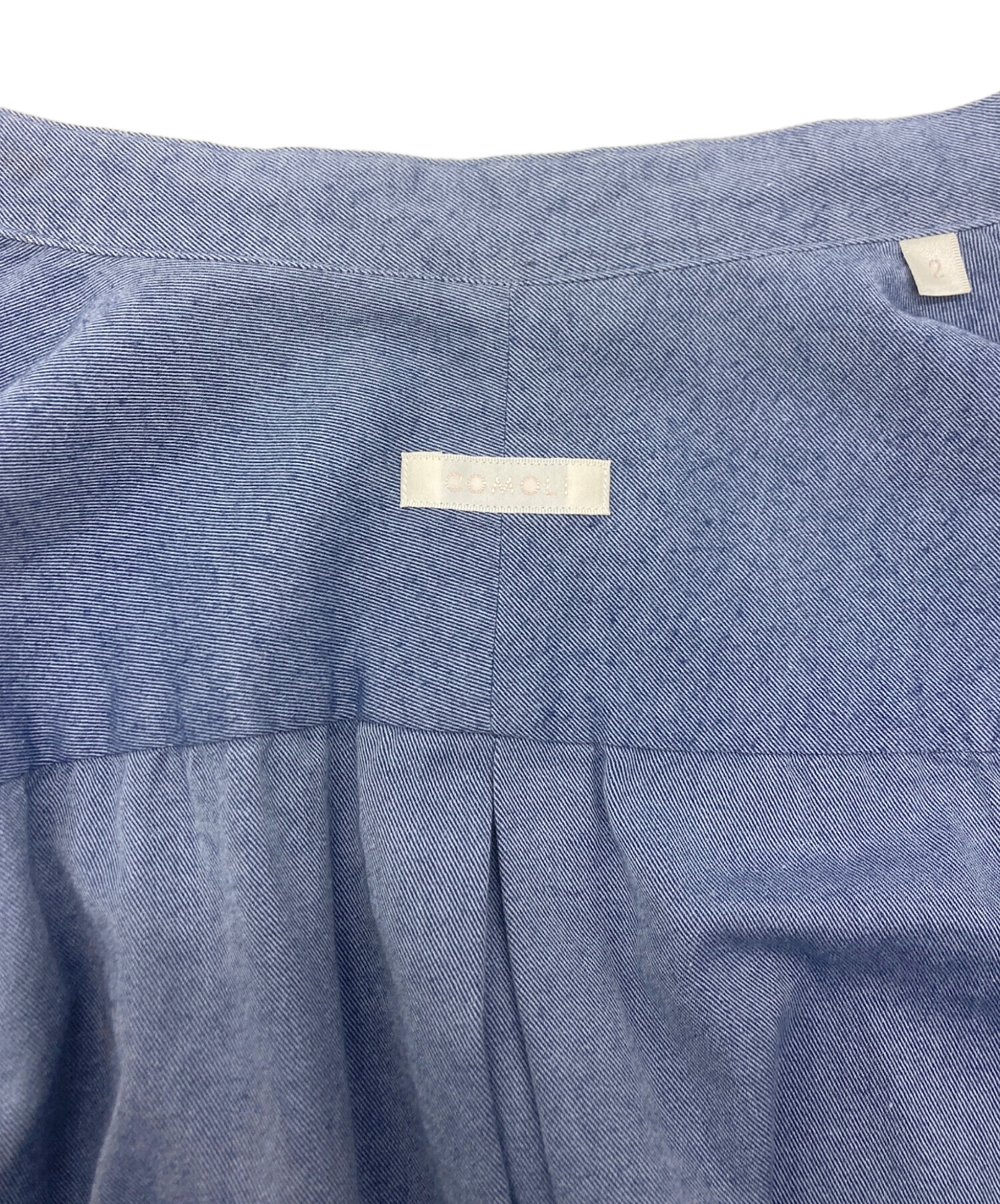 中古・古着通販】COMOLI (コモリ) コットンネルバンドカラーシャツ