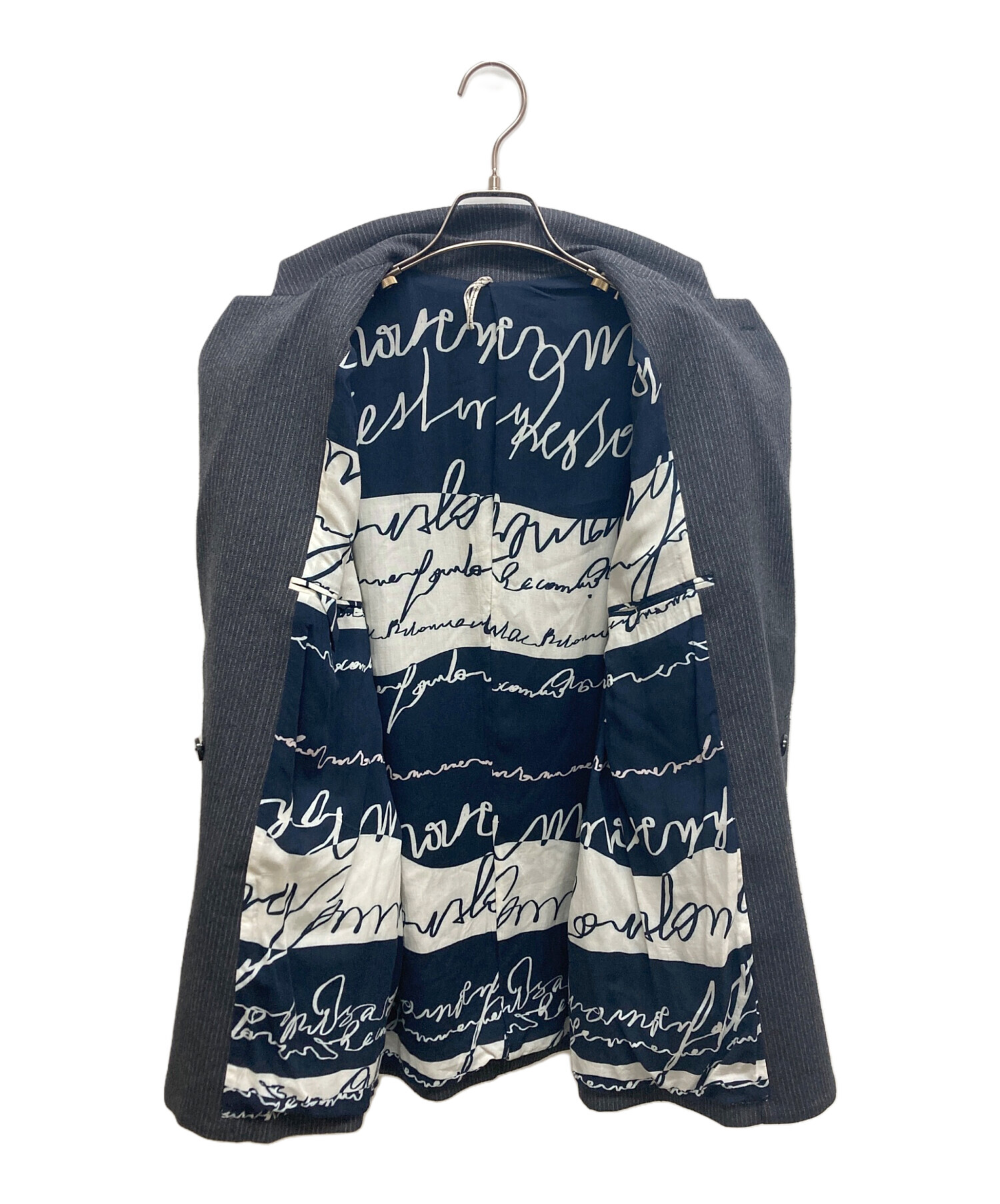 中古・古着通販】m's braque (エムズブラック) ストライプ ダブル