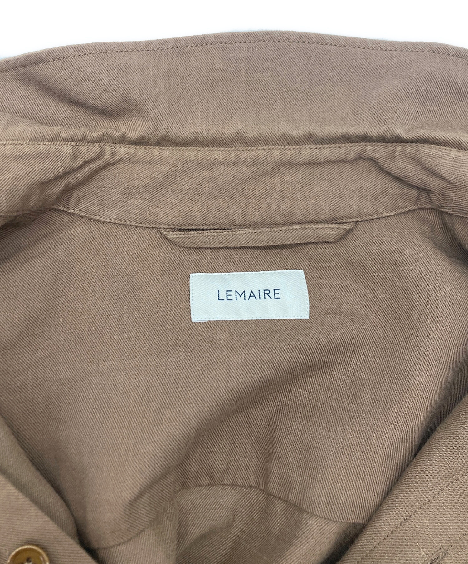 中古・古着通販】LEMAIRE (ルメール) LIQUETTE シャツ ブラウン サイズ