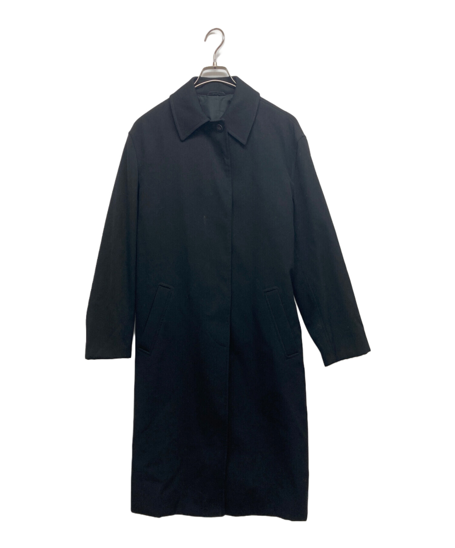 中古・古着通販】GUCCI (グッチ) ロングウールコート ブラック サイズ 