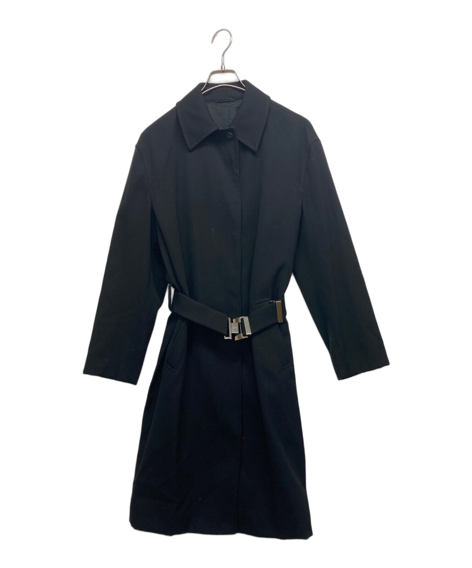 中古・古着通販】GUCCI (グッチ) ロングウールコート ブラック サイズ 