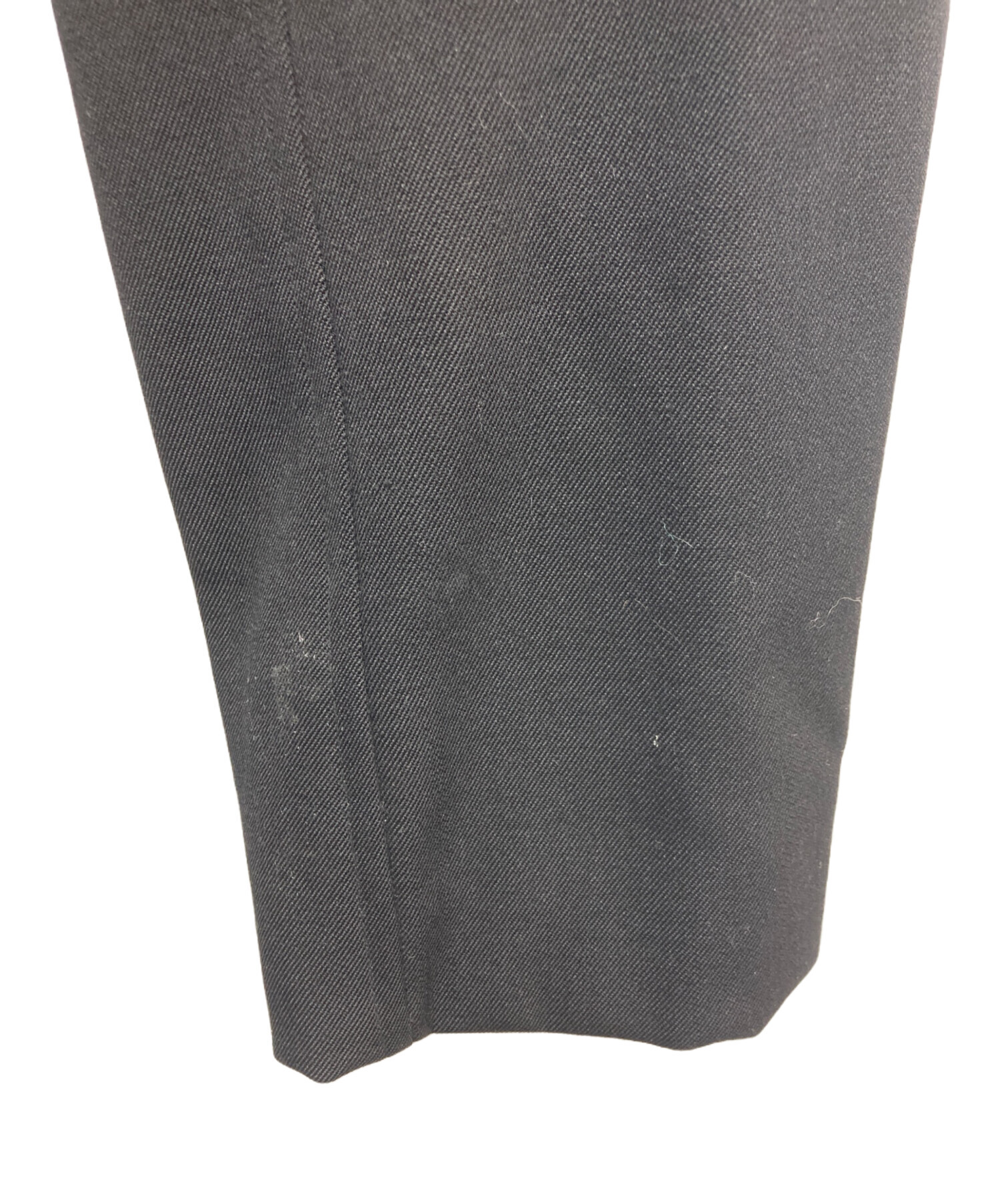 中古・古着通販】GUCCI (グッチ) ロングウールコート ブラック サイズ 