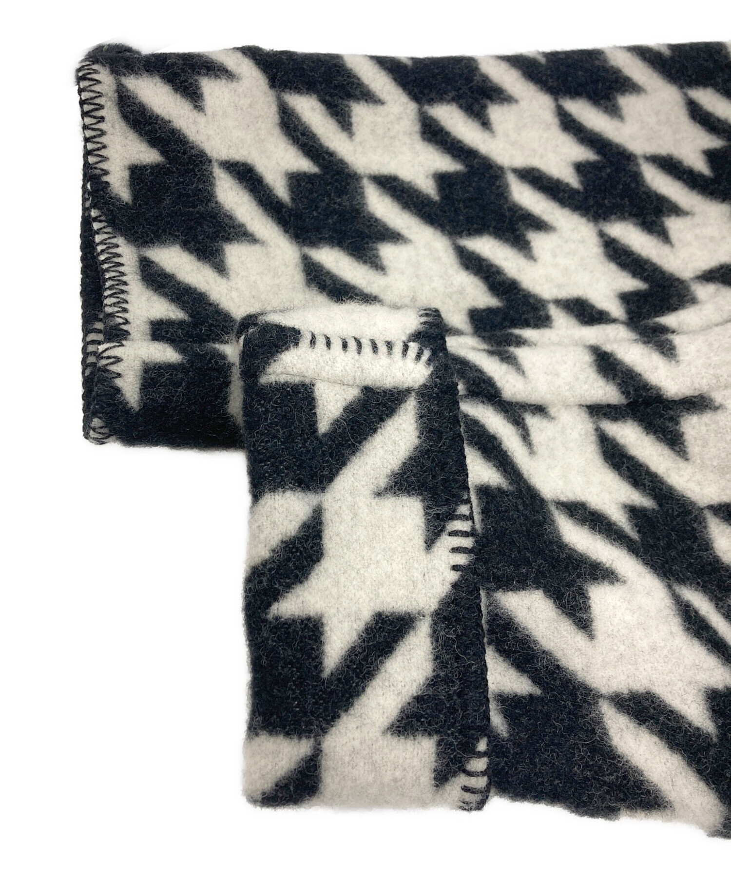 中古・古着通販】BURBERRY (バーバリー) Houndstooth Wool Blanket