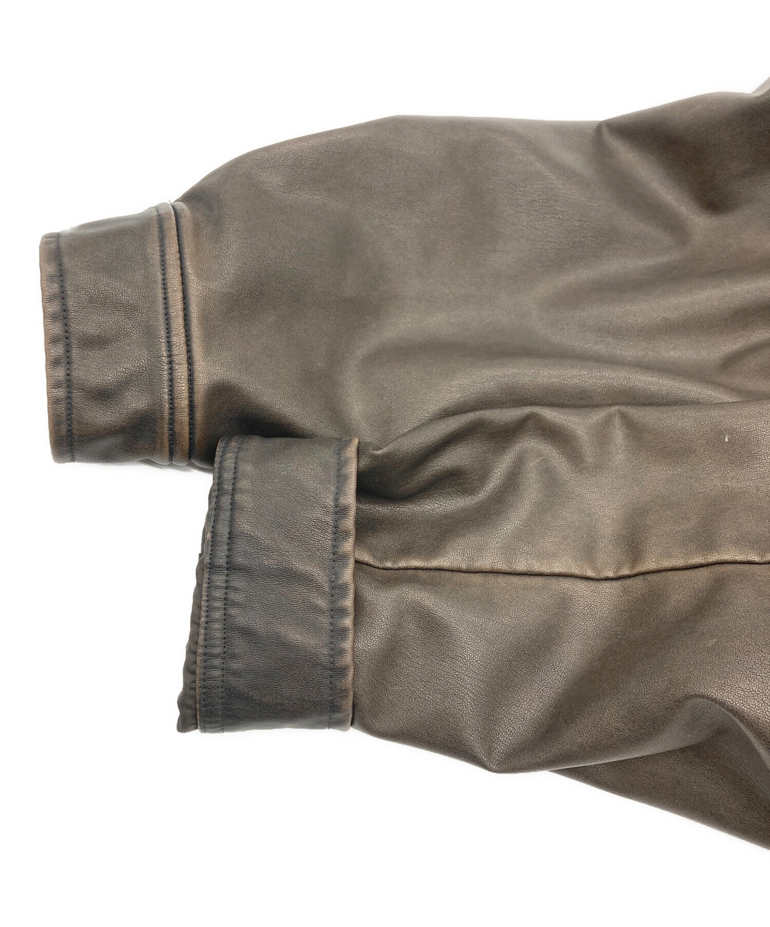 中古・古着通販】epine (エピヌ) leather jacket ブラウン サイズ:表記