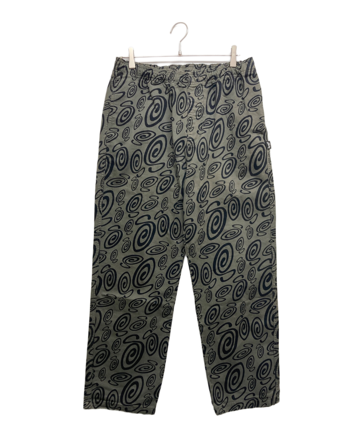パンツ Stussy swirly beach pant 中古・古着通販】stussy (ステューシー) SWIRLY S BEACH PANT グレー