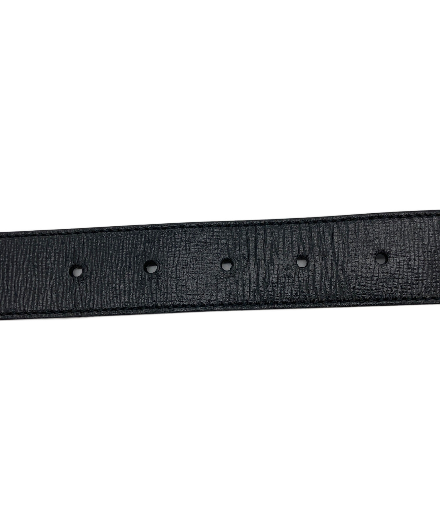 中古・古着通販】GUCCI (グッチ) GGマーモント レザーベルト ブラック