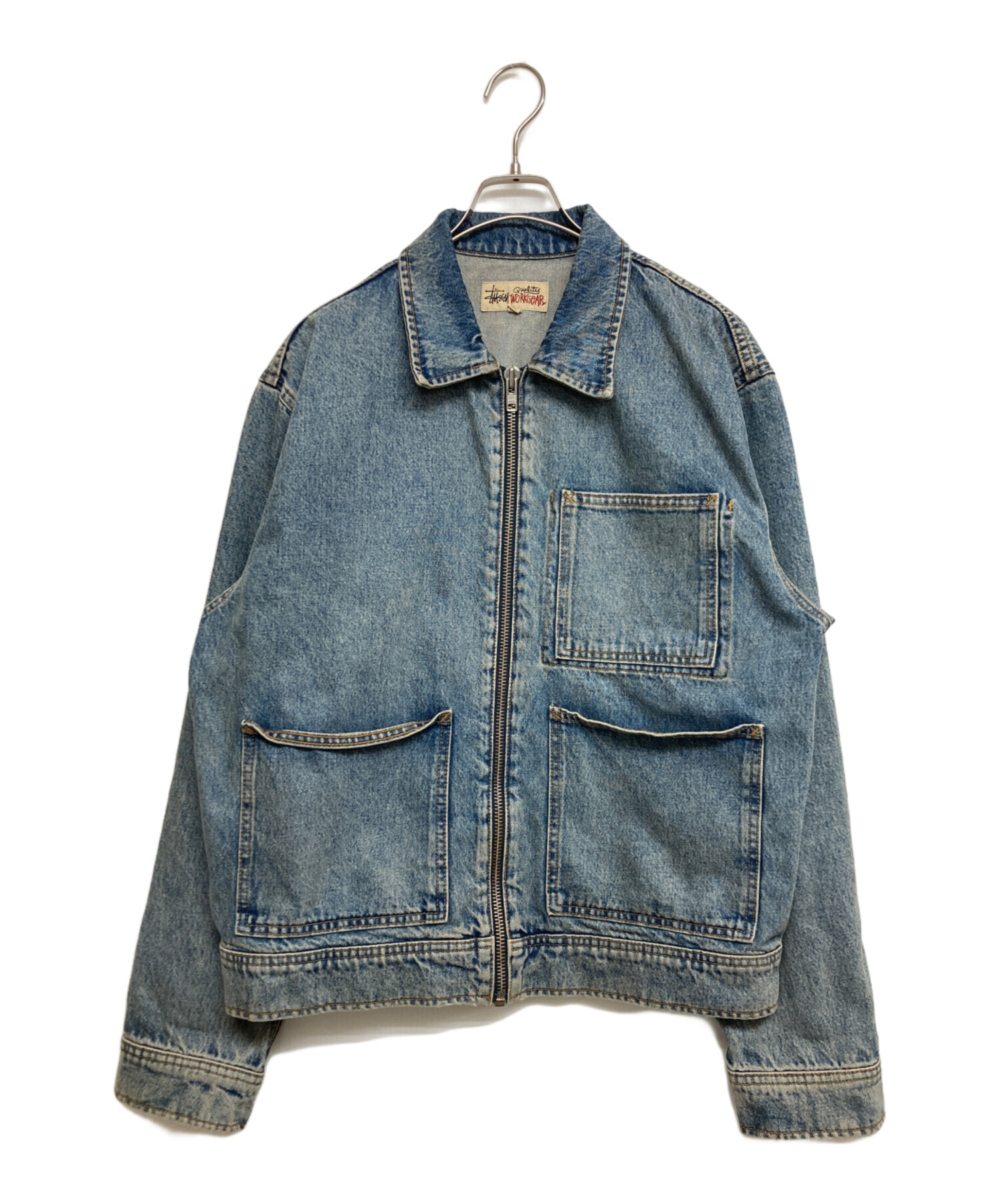 中古・古着通販】stussy (ステューシー) Denim Zip Work Jacket