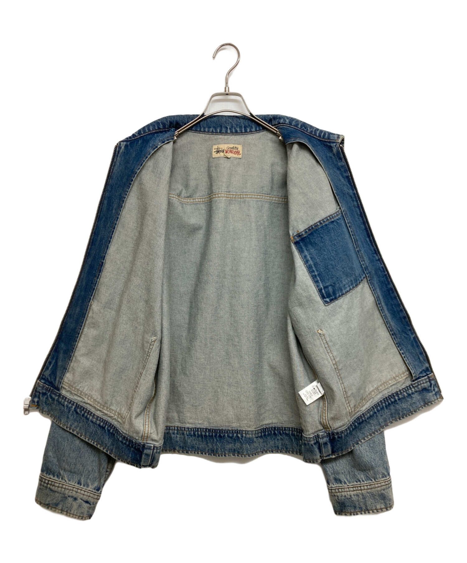 お値下げしました　stussy　ワークジャケット　T/Cツイル　フルジップ 中古・古着通販】stussy (ステューシー) Denim Zip Work Jacket