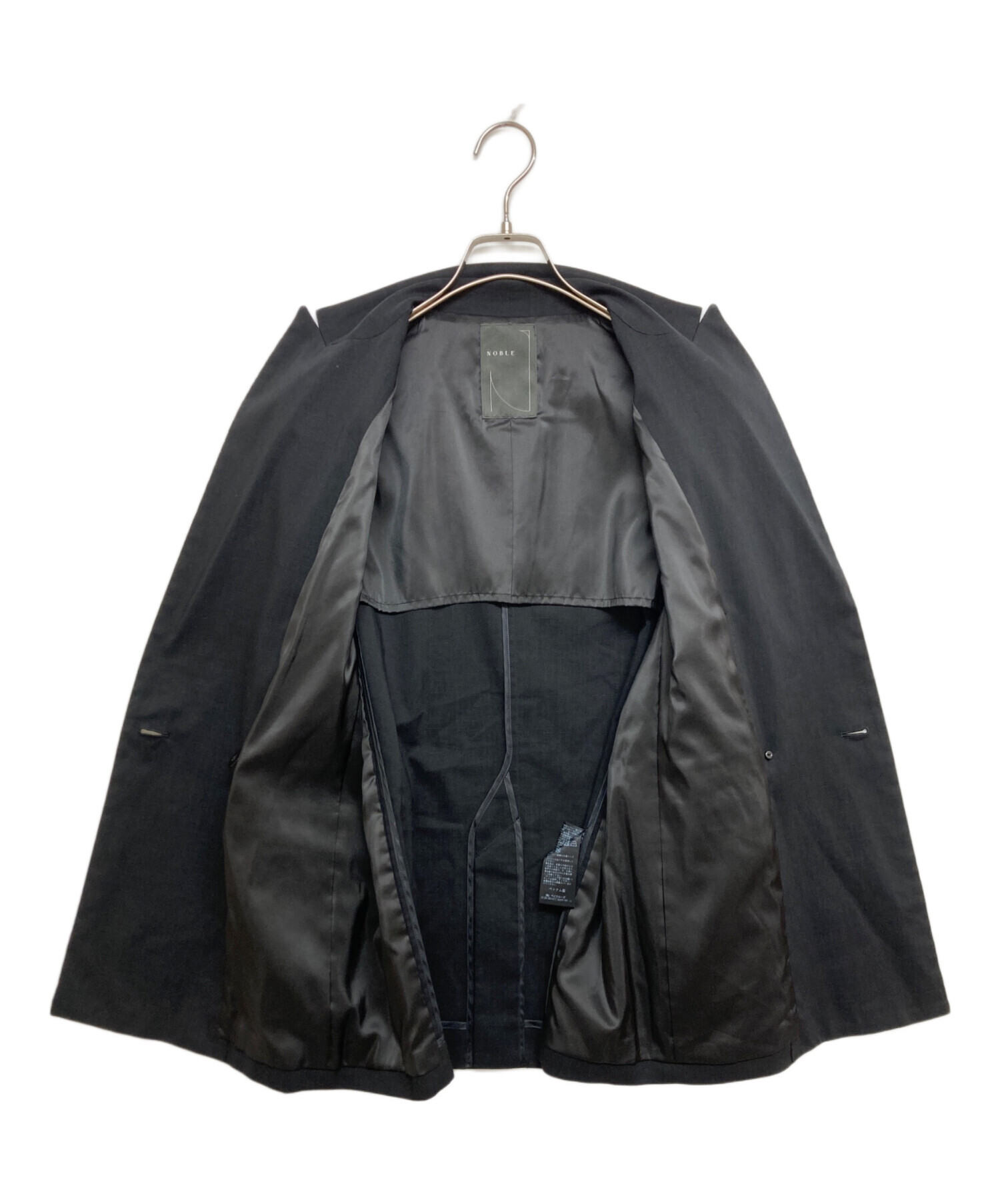 中古・古着通販】Noble (ノーブル) 麻ストレッチピークドラペルダブル