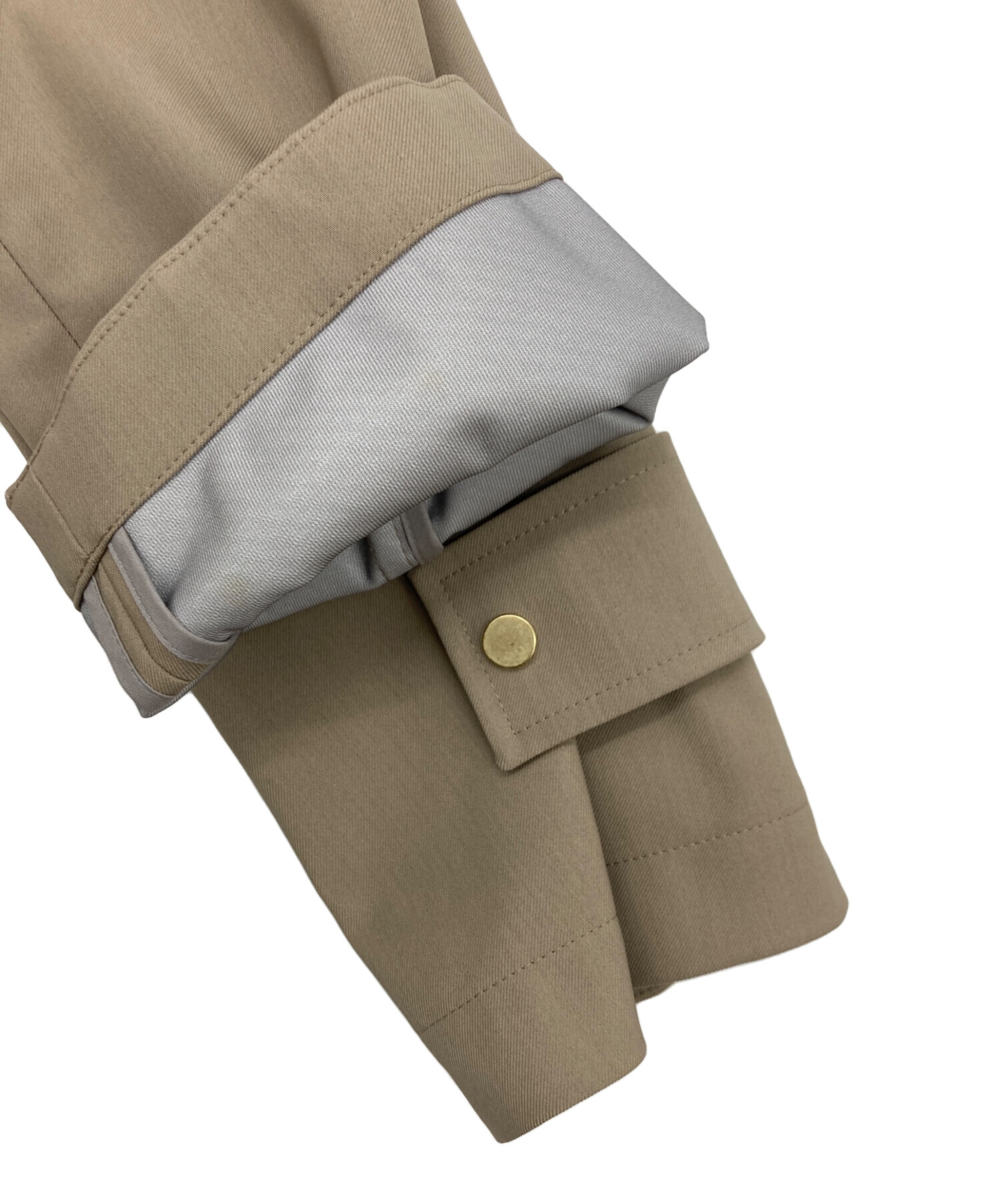 NOBLE ウインドプルーフテントシルエットブルゾン　ベージュ　36 Noble（ノーブル）の「ウインドプルーフテントシルエットブルゾン