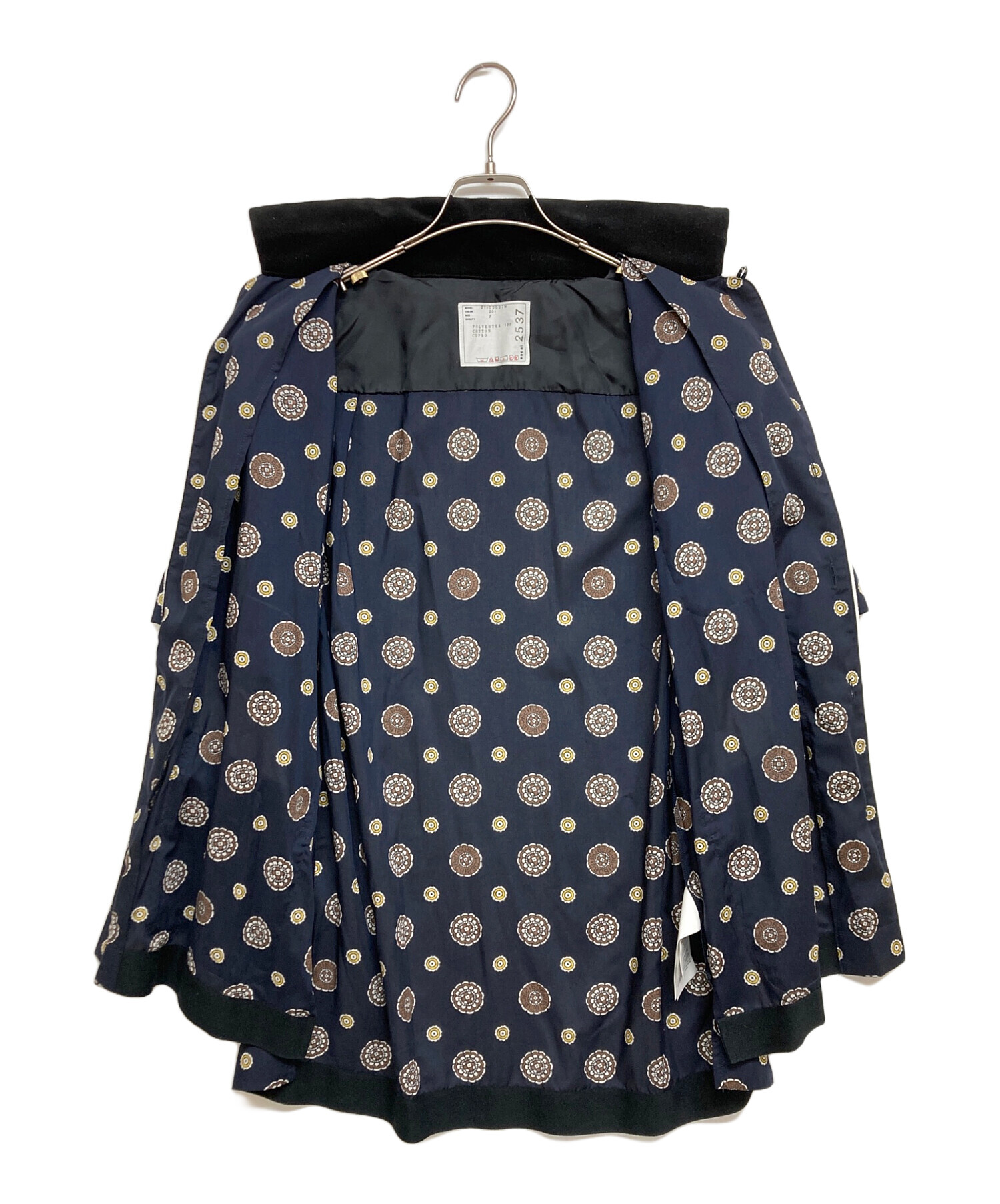 中古・古着通販】sacai (サカイ) Komon Print Shirt ネイビー サイズ