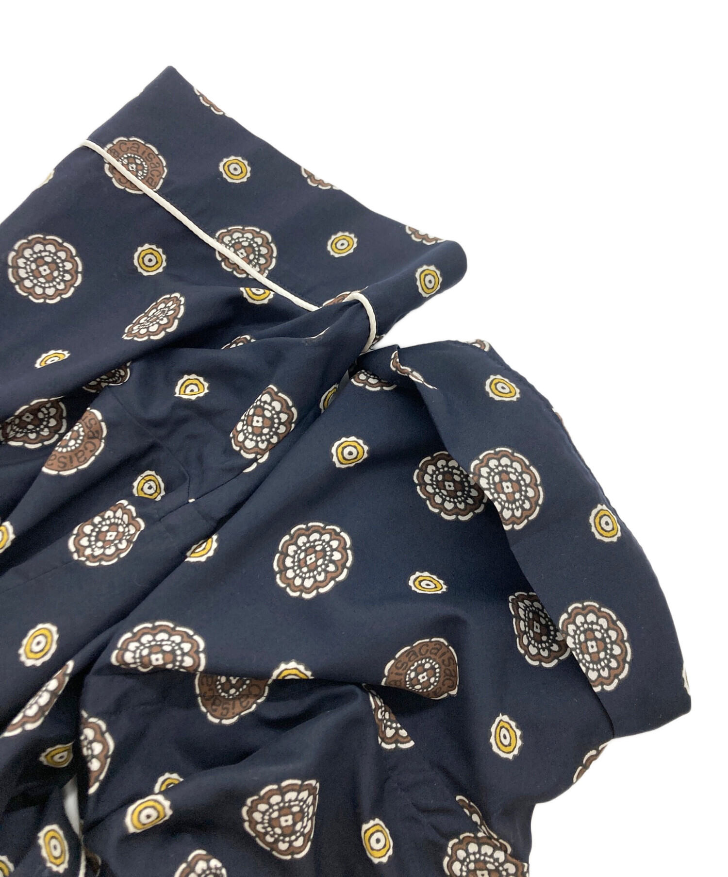 中古・古着通販】sacai (サカイ) Komon Print Shirt ネイビー サイズ 