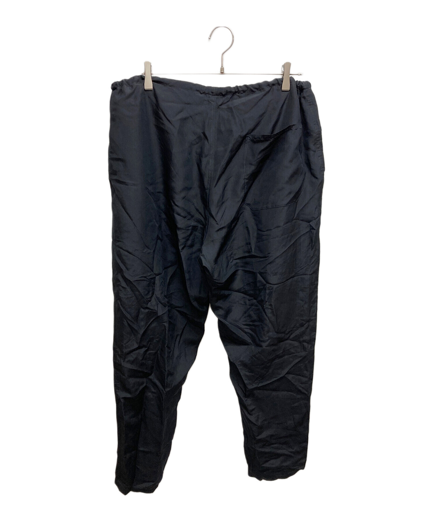 中古・古着通販】COMOLI (コモリ) シルク テーパードパンツ ネイビー