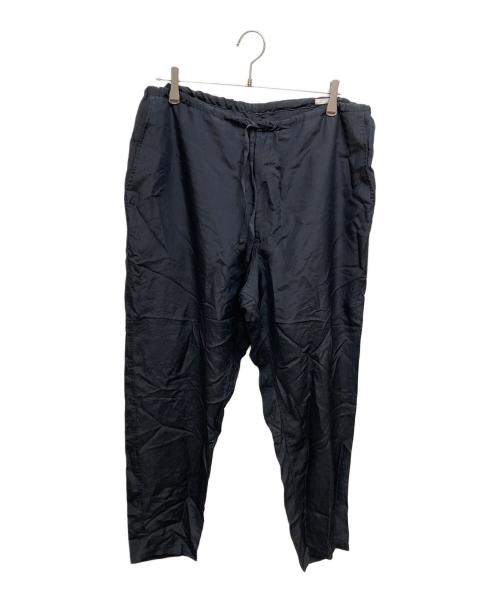 中古・古着通販】COMOLI (コモリ) シルク テーパードパンツ ネイビー