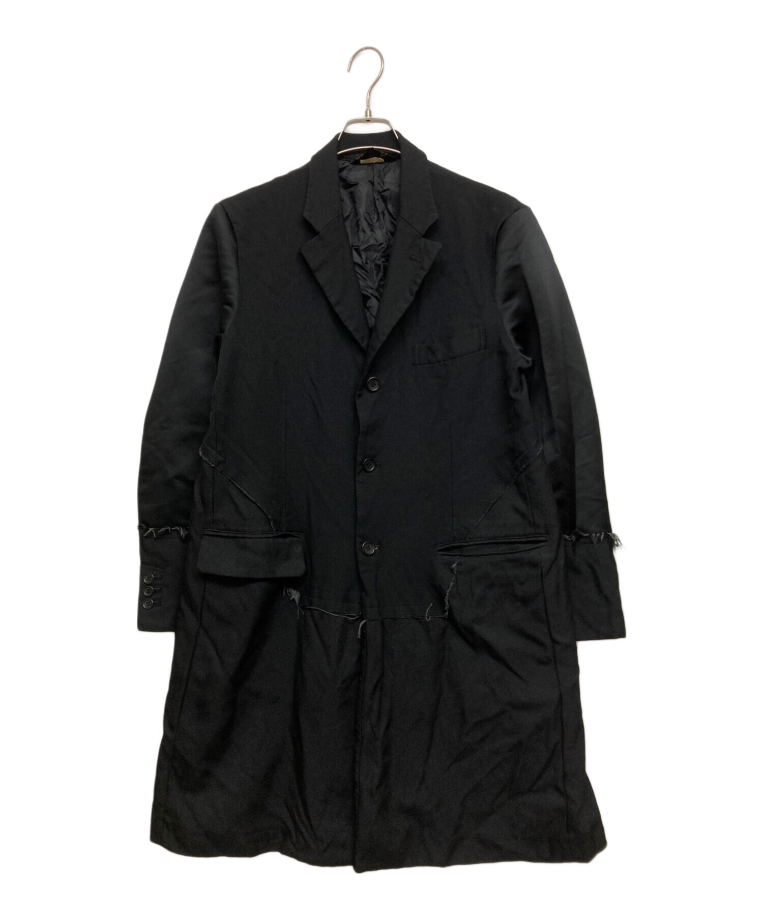 COMME des GARÇONS 黒 ロングジャケット S中古品　最終お値下げ 中古・古着通販】BLACK COMME des GARCONS (ブラックコムデギャルソン