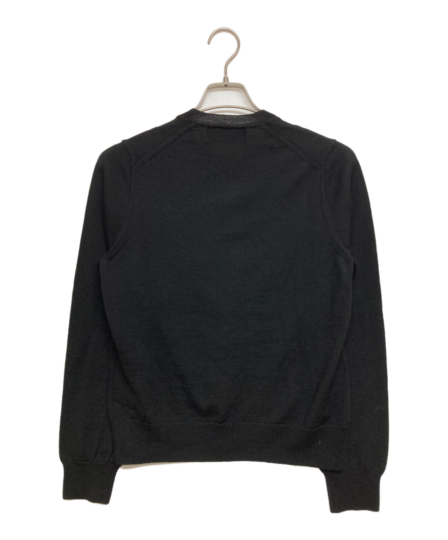 ブラックコムデギャルソン アクリルニット カーディガン 厚手 黒 中古・古着通販】BLACK COMME des GARCONS (ブラックコムデギャルソン