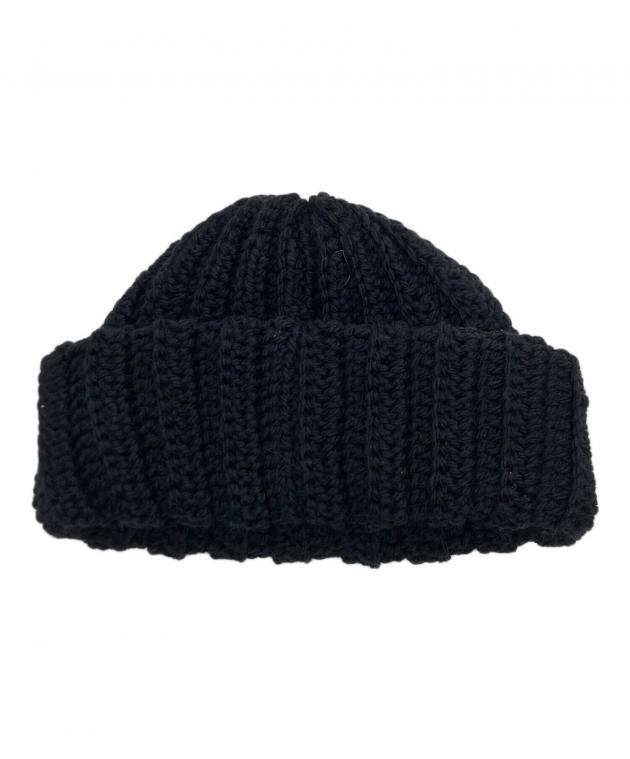 中古・古着通販】ANRI (アンリ) KNIT BEANIE ブラック｜ブランド・古着