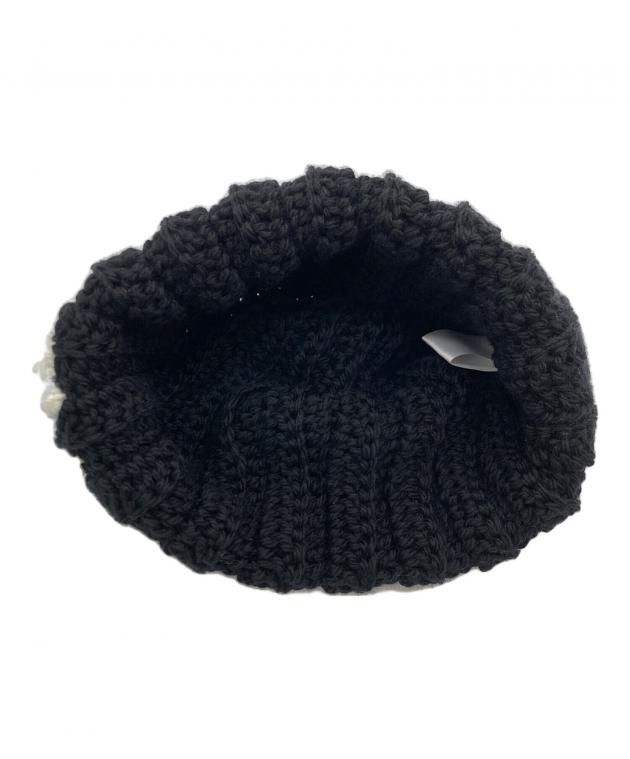 中古・古着通販】ANRI (アンリ) KNIT BEANIE ブラック｜ブランド・古着