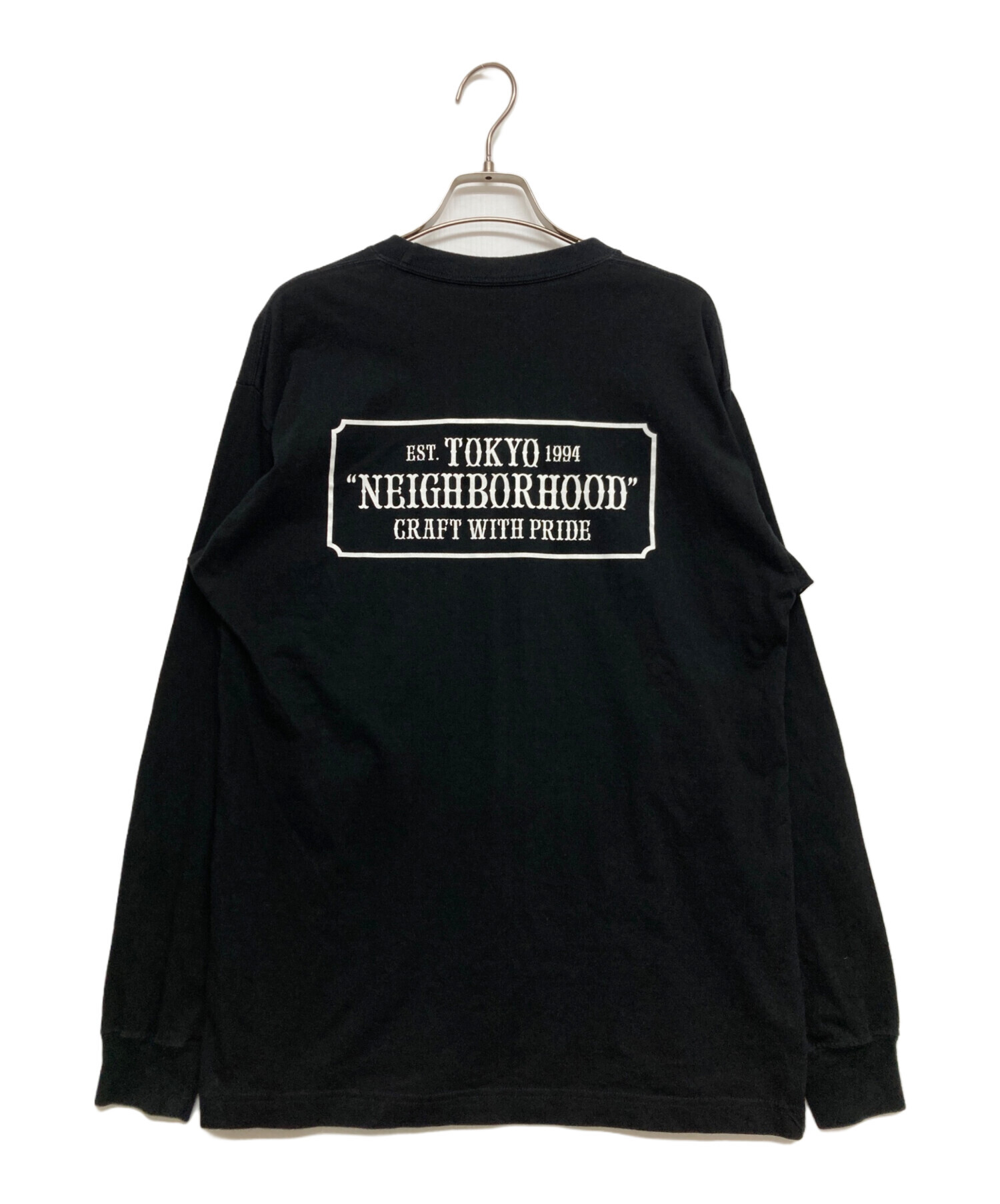 中古・古着通販】NEIGHBORHOOD (ネイバーフッド) 長袖Tシャツ ブラック