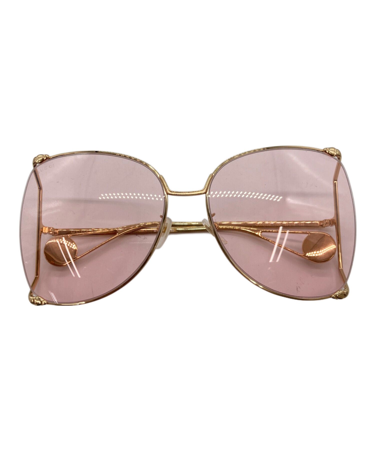 GUCCI グッチ サングラス GG-3009 ピンクゴールドフレーム 中古・古着通販】GUCCI (グッチ) オーバルフレーム サングラス