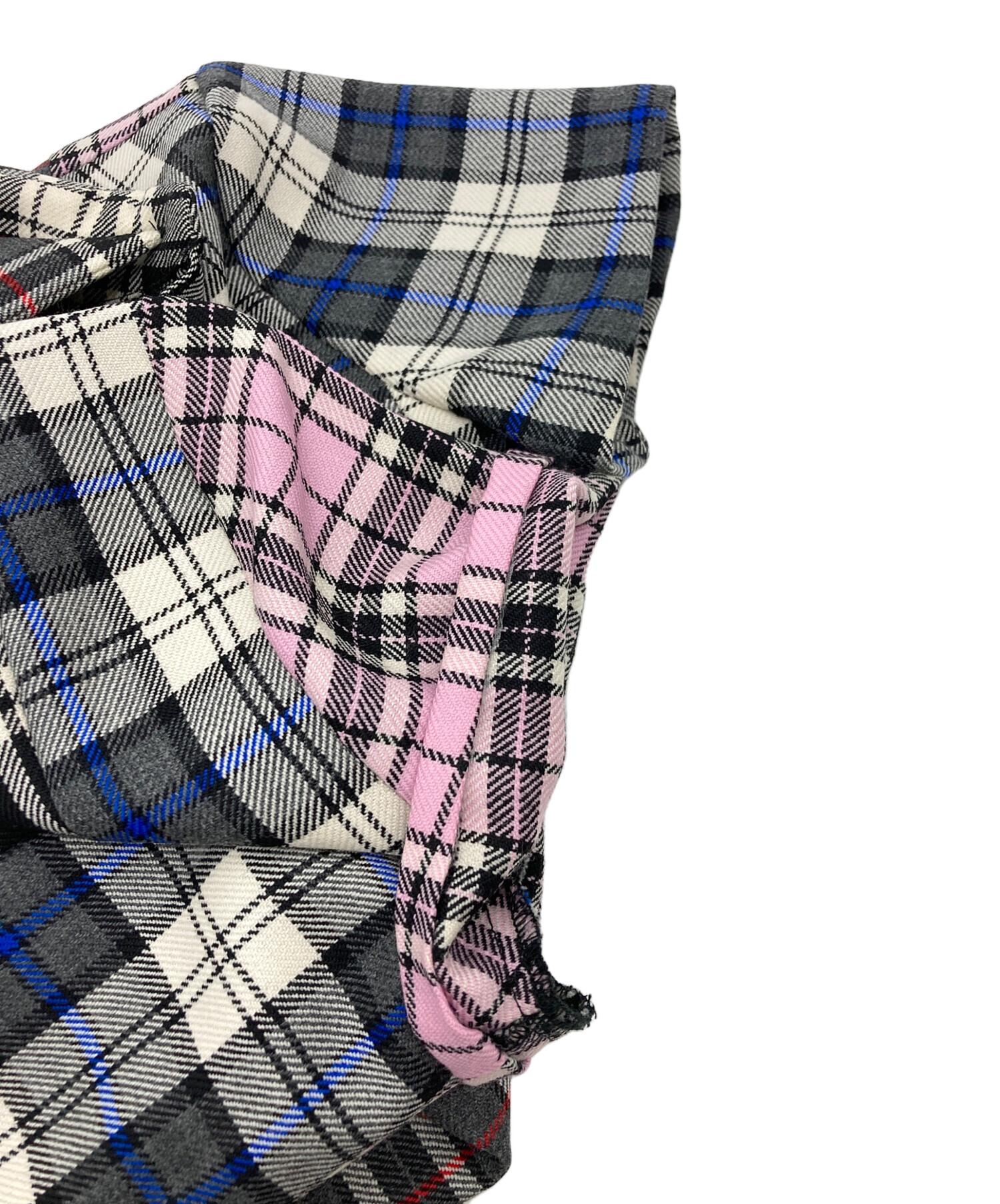 中古・古着通販】MSGM (エムエスジーエム) チェックシャツ グレー