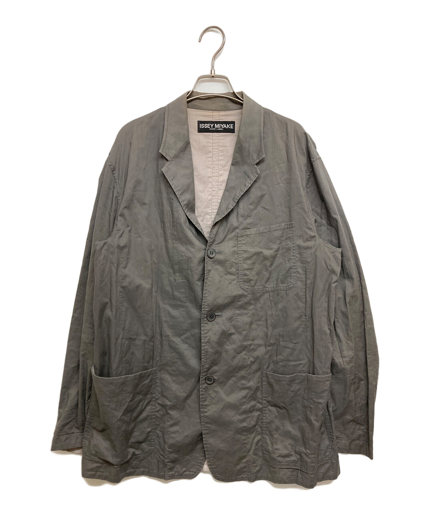 ヴィンテージISSEY MIYAKE ジャケット サイズ3 中古・古着通販】ISSEY MIYAKE WHITE LABEL (イッセイミヤケホワイト