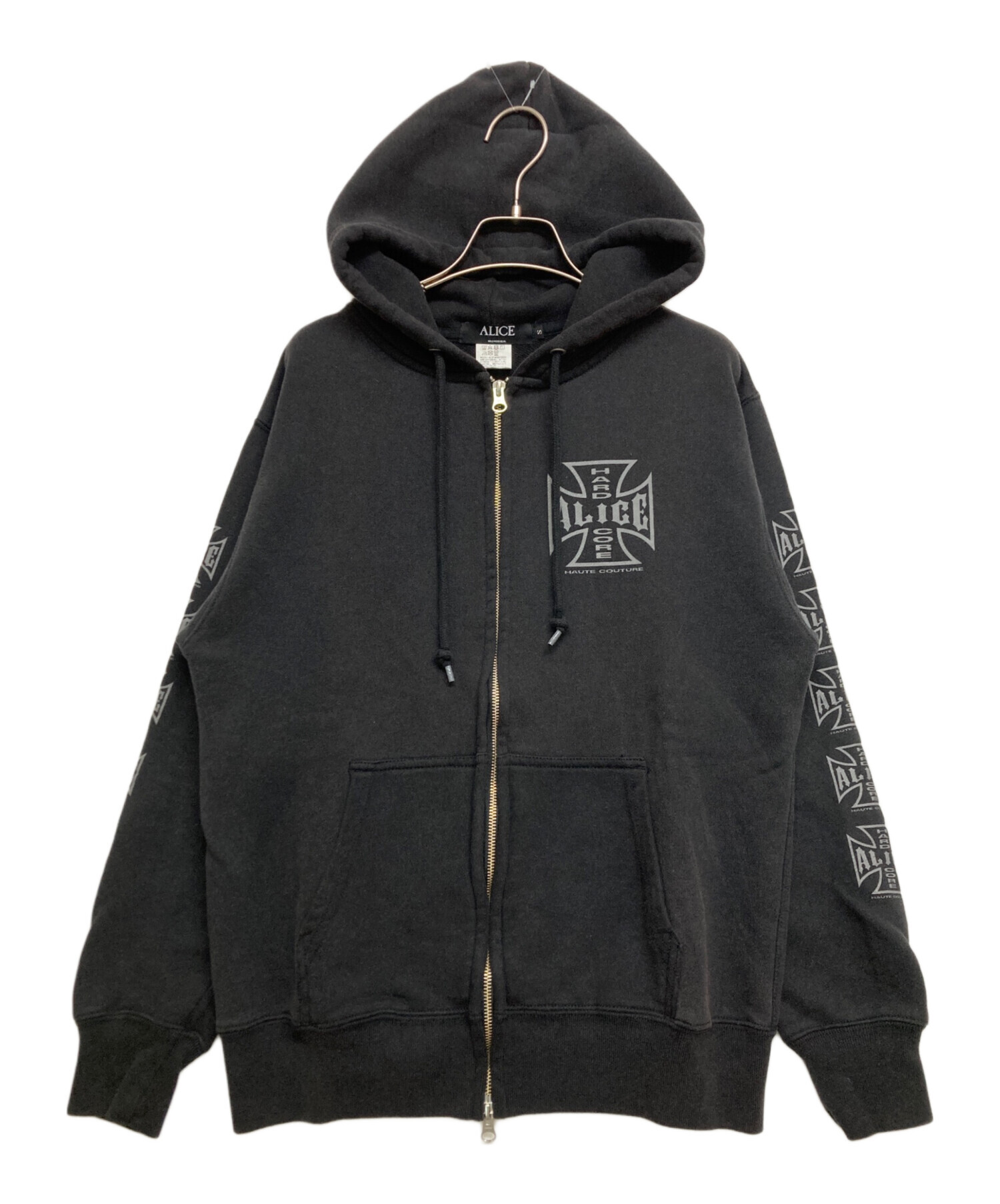 Alice Hollywood nubian ジップパーカー nubian ALICE HOLLYWOOD パーカー NUBIAN x ALICE MOTO COUTURE HOODIE