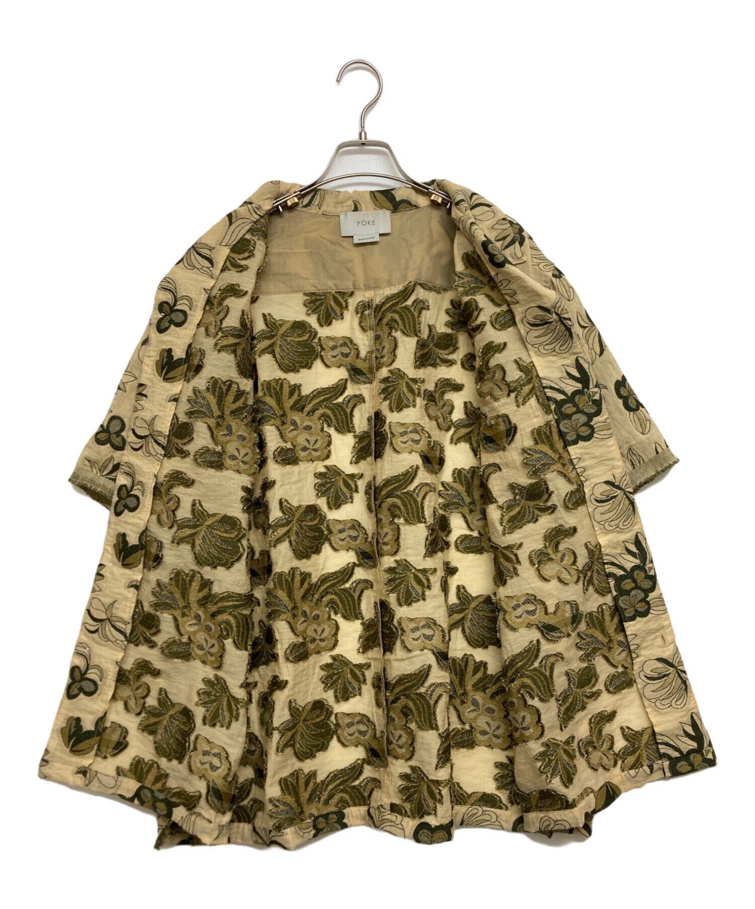 中古・古着通販】YOKE (ヨーク) FLOWER CUT JACQUARD SIDE SLIT OPEN
