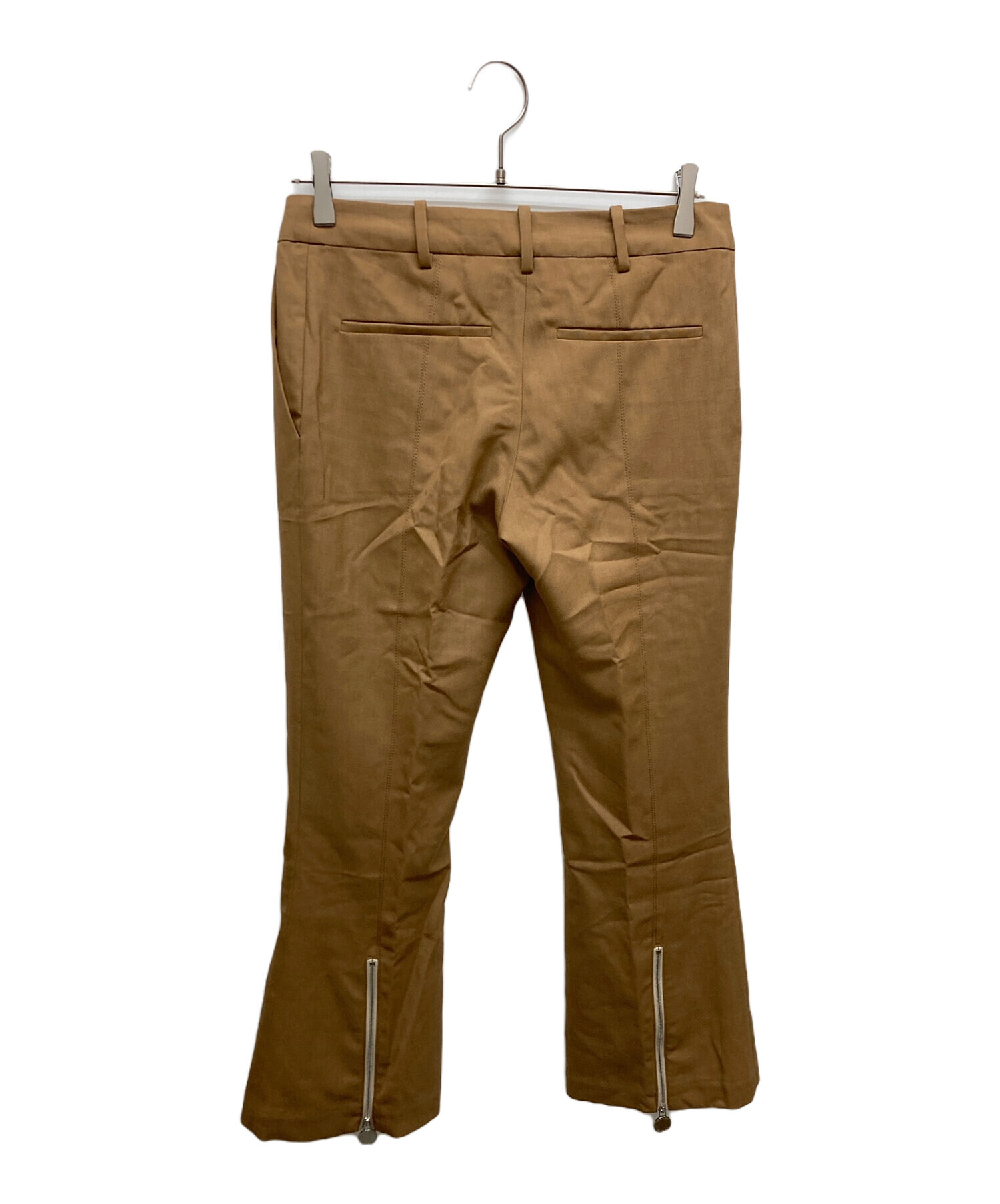 中古・古着通販】MARNI (マルニ) 裾ジップフレアパンツ ブラウン