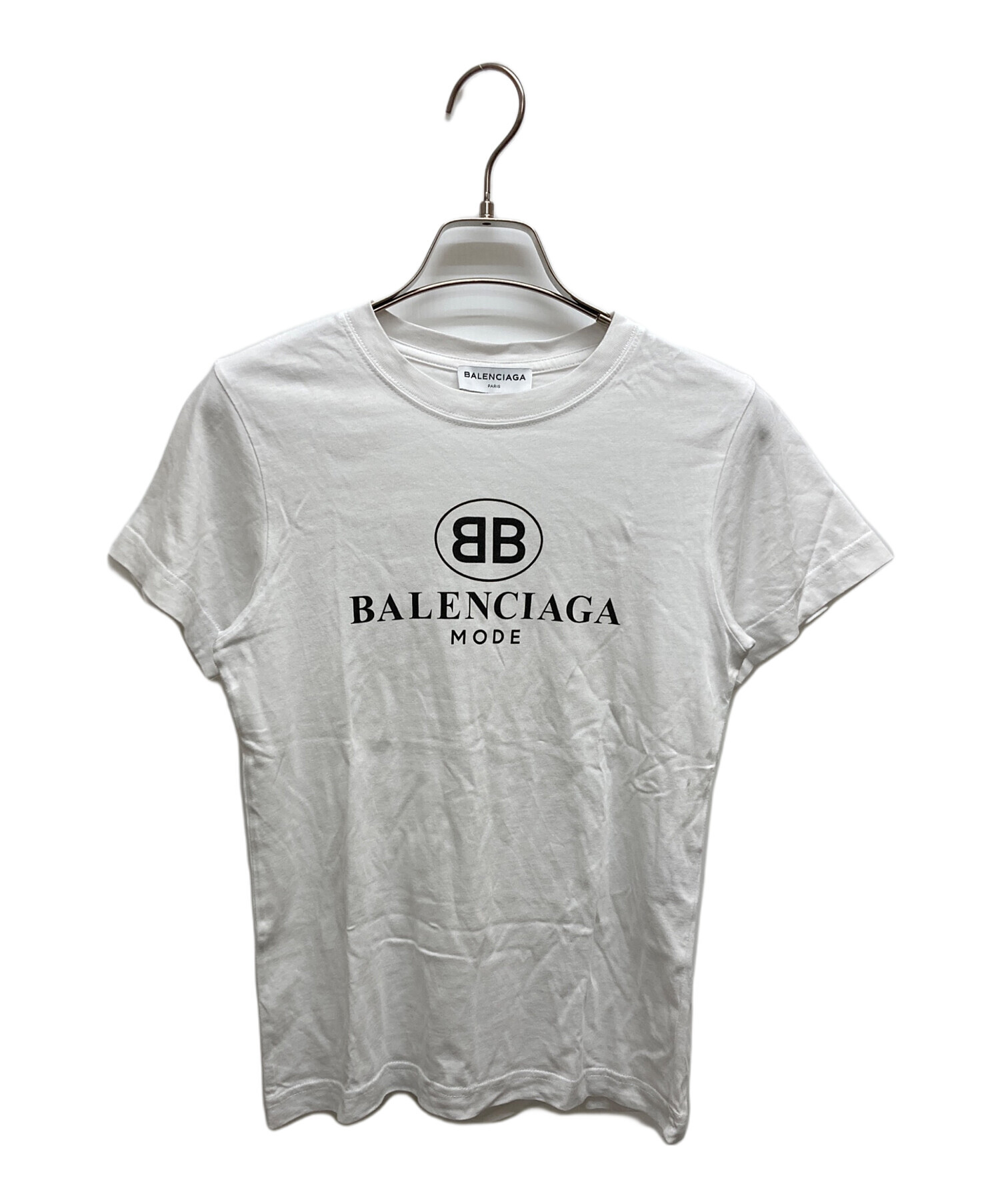 中古・古着通販】BALENCIAGA (バレンシアガ) BBロゴ半袖クルーネックT 