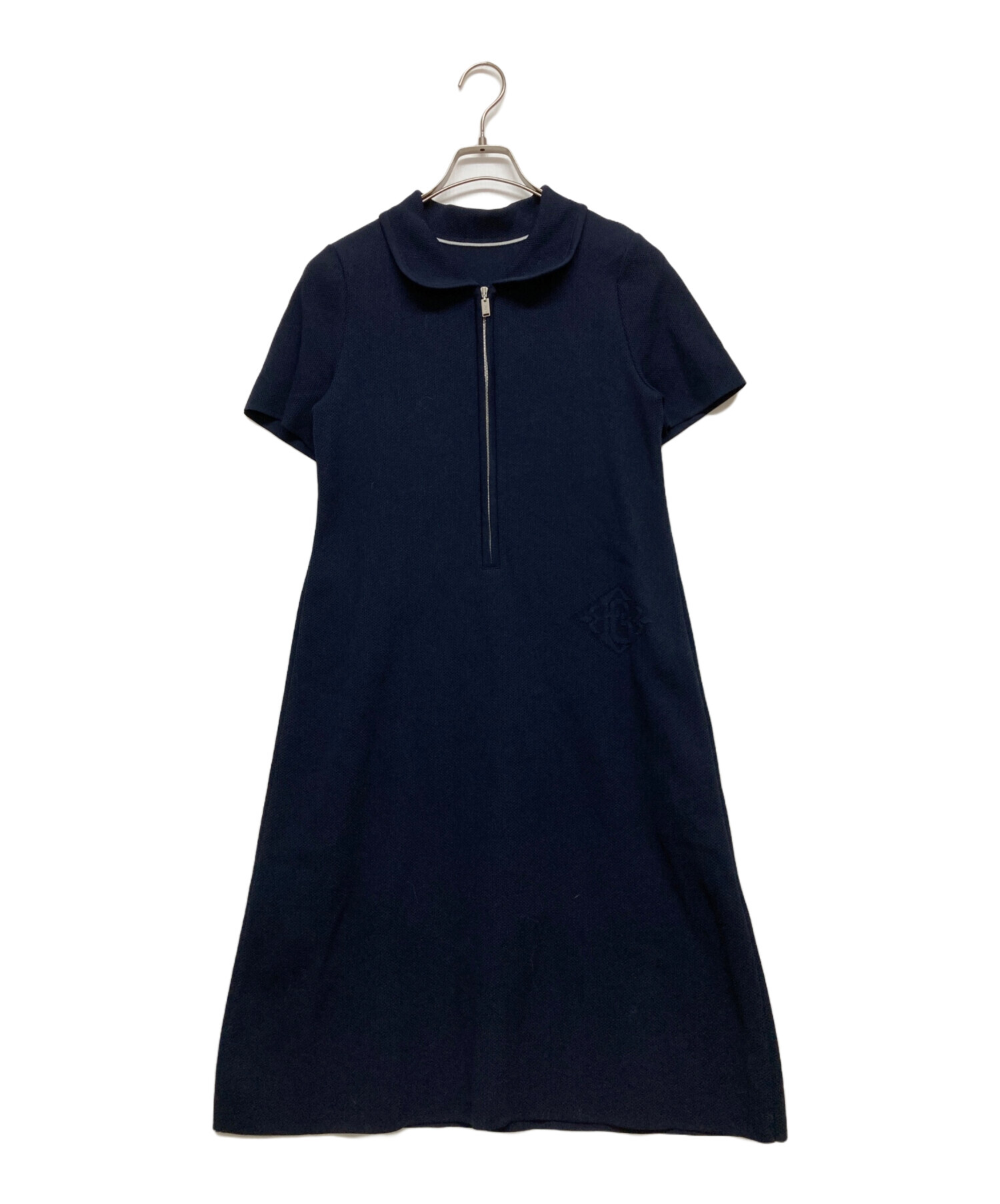 中古・古着通販】FOXEY (フォクシー) Knit Dress Myrtle ネイビー