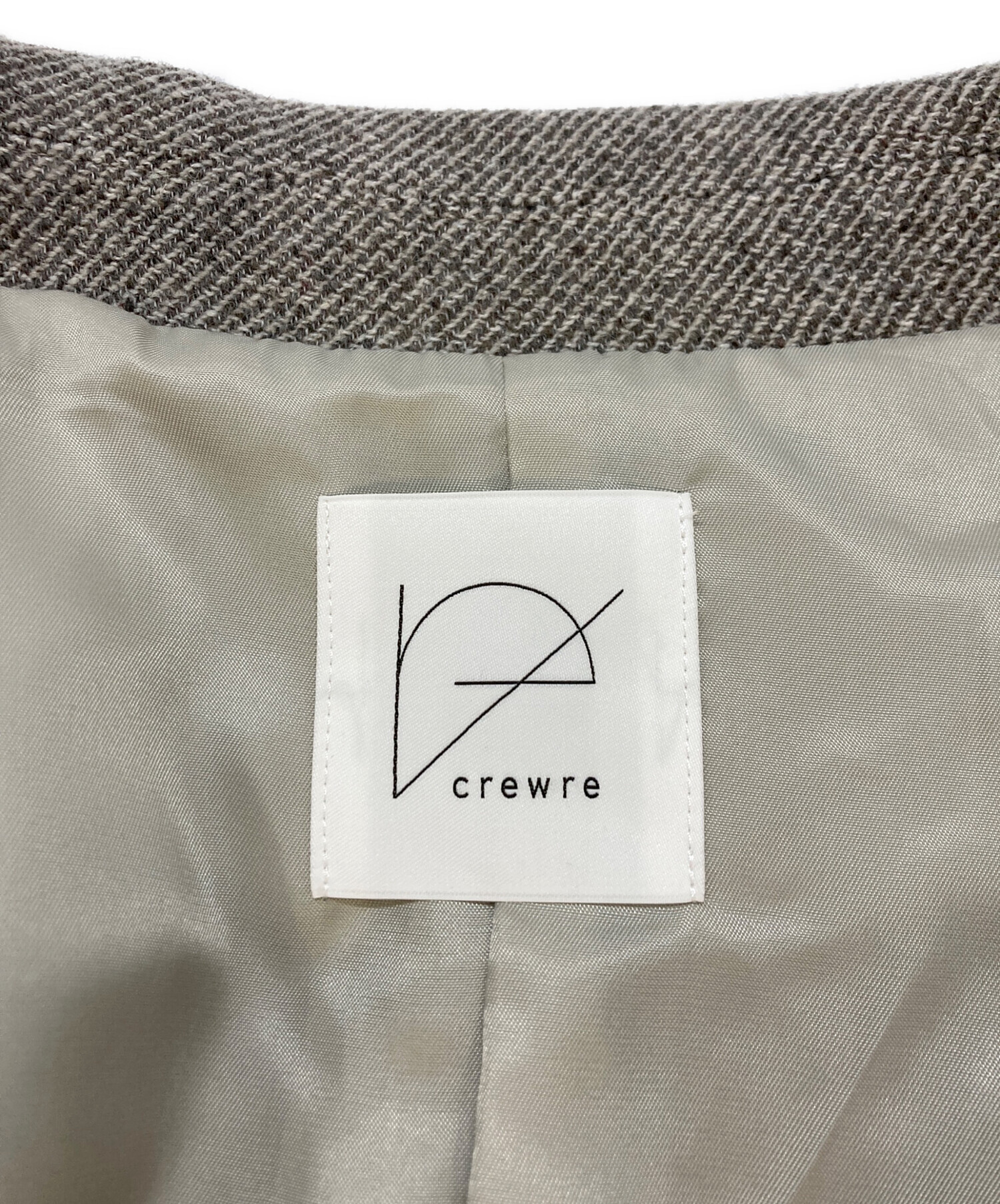 中古・古着通販】crewre (クルーレ) ソフトツイードオーバージャケット