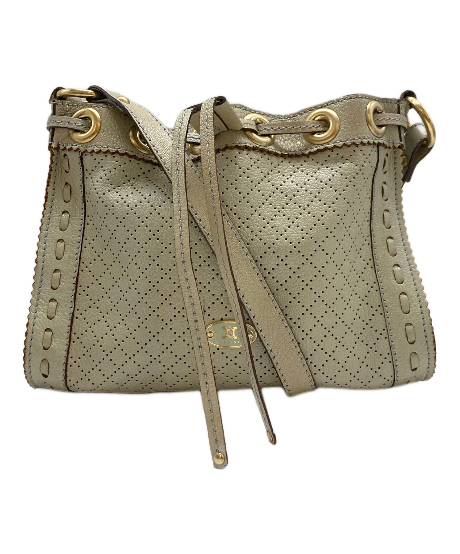 中古・古着通販】CELINE (セリーヌ) パンチングオールドショルダー