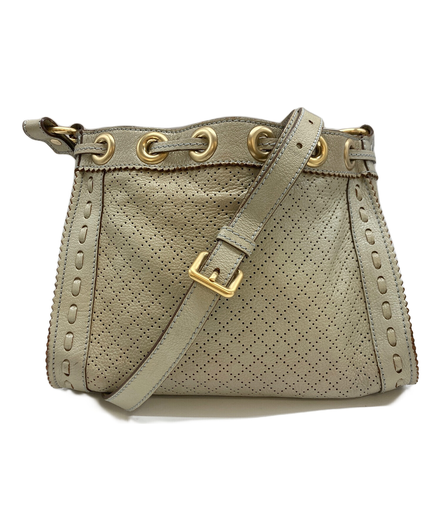 中古・古着通販】CELINE (セリーヌ) パンチングオールドショルダー 