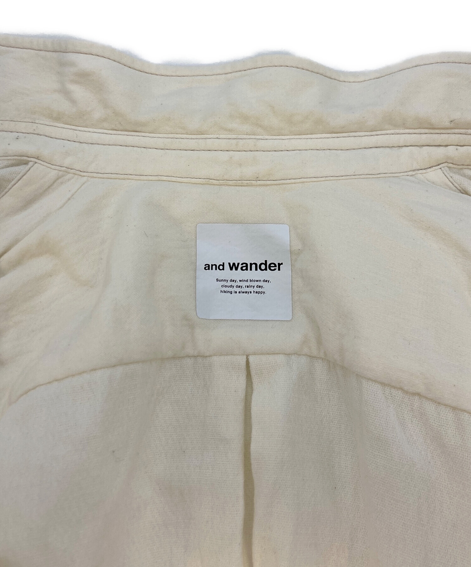 中古・古着通販】and wander (アンドワンダー) twill c/w LS shirt