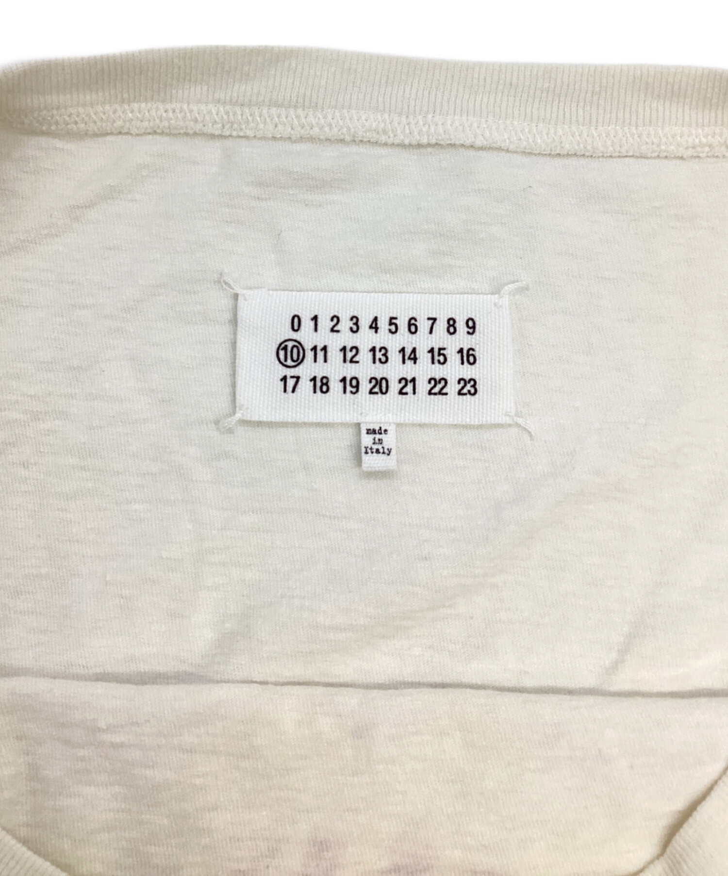 2024AW メゾンマルジェラ アイボリー Tシャツ 未使用 サイズM | ヤマダ