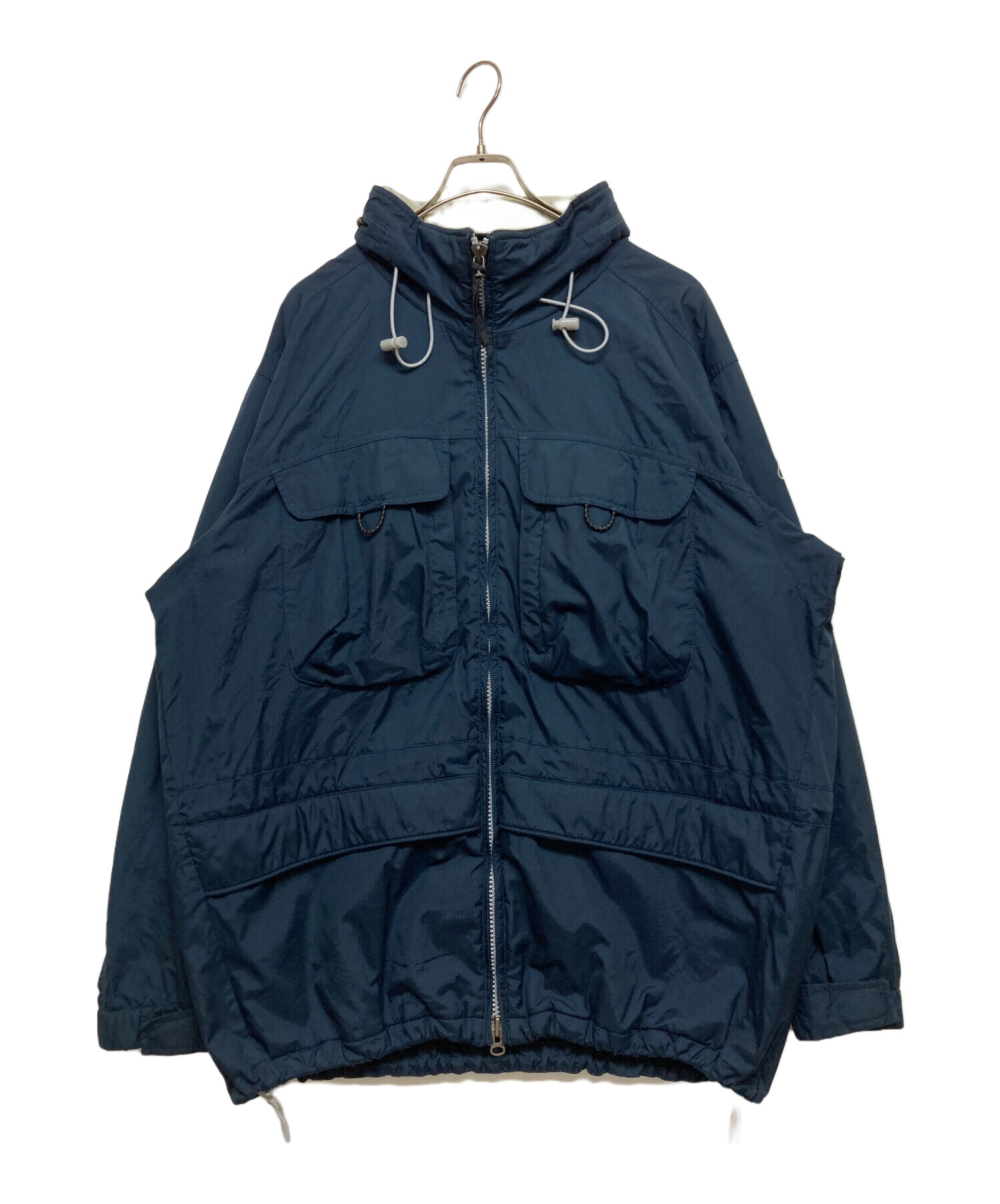 ダ*ト様 nike acg ナイロンジャケット ネイビー/バーガンディ 中古・古着通販】NIKE ACG (ナイキエーシージー) 90S 3レイヤー
