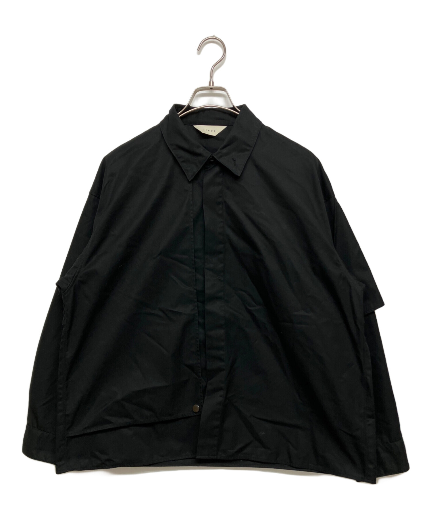 中古・古着通販】jieda (ジエダ) T/C Flap SHIRT ブラック サイズ 