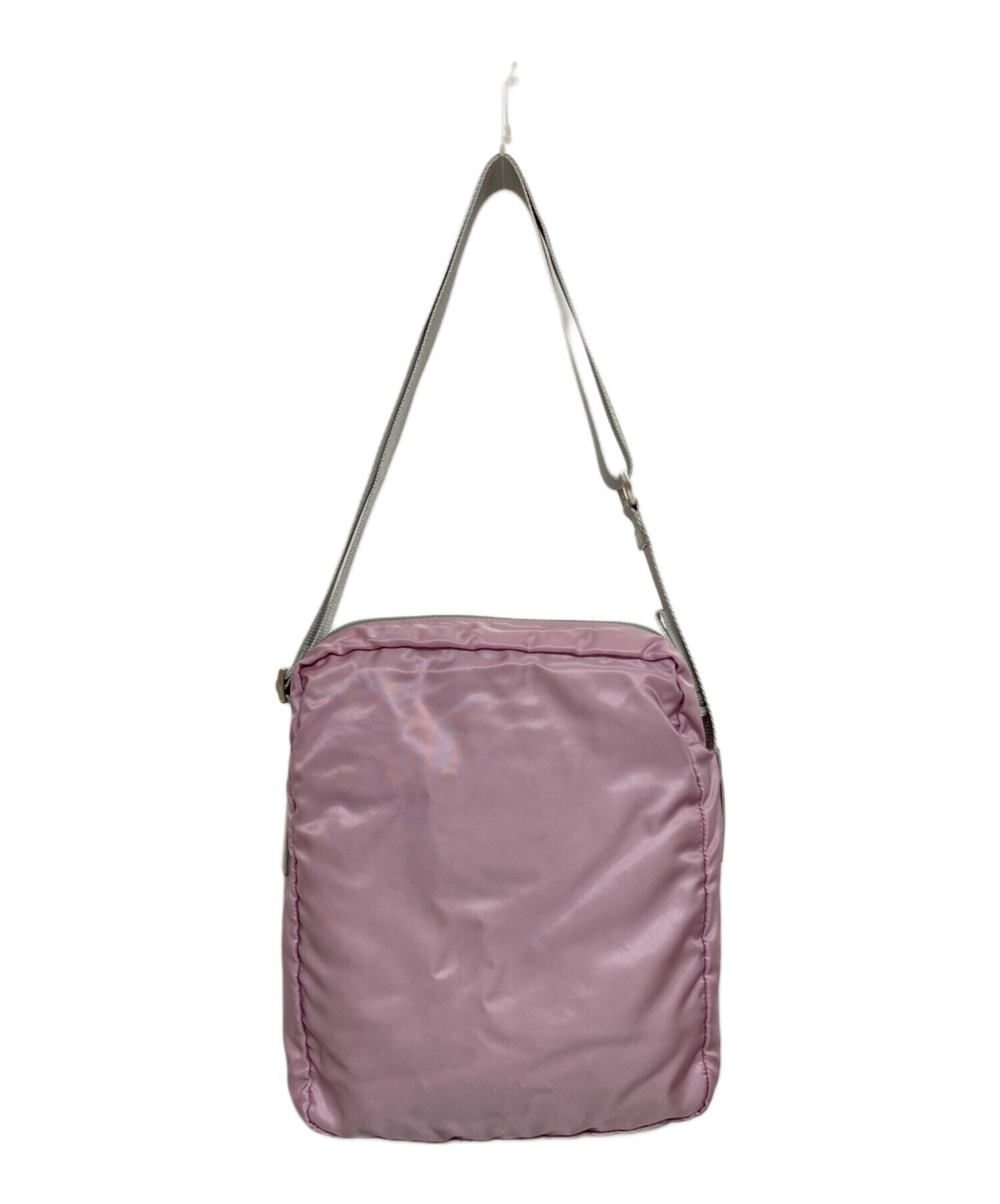 PRADA ナイロン ミニ ショルダーバッグ ピンク 中古・古着通販】PRADA (プラダ) ナイロンショルダーバッグ ピンク
