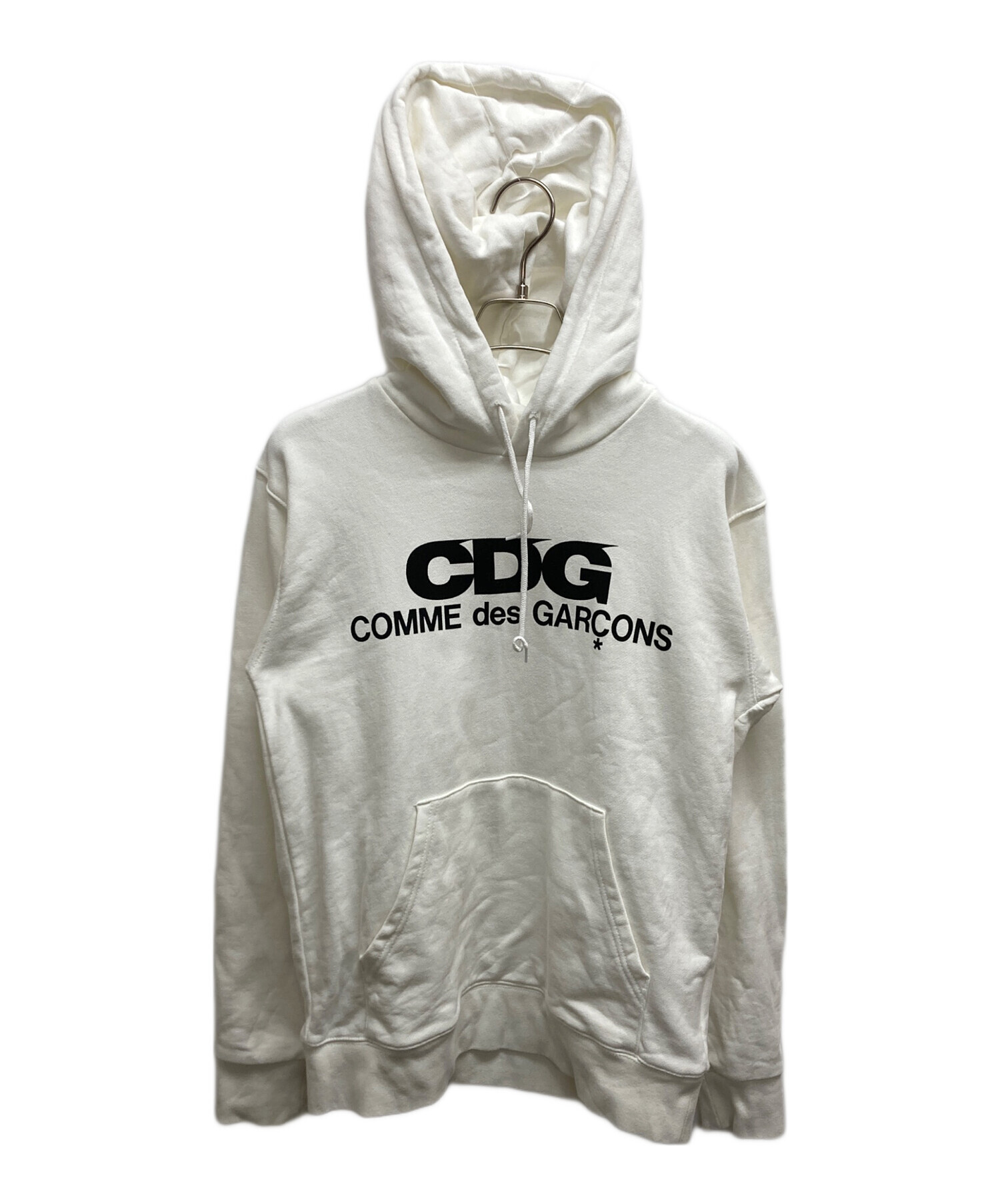 中古・古着通販】CDG (シーディージー) パーカー ホワイト サイズ:SIZE