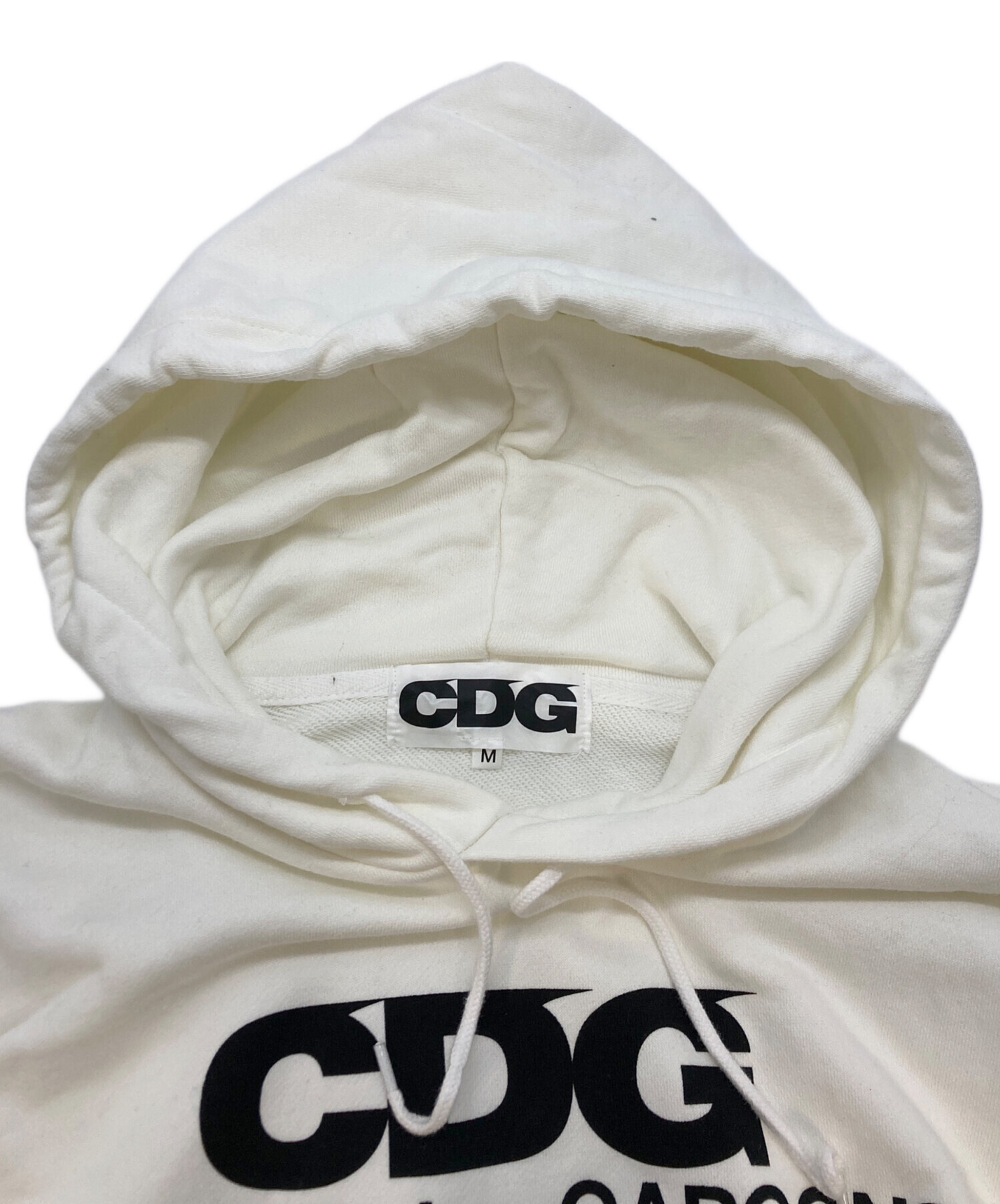 中古・古着通販】CDG (シーディージー) パーカー ホワイト サイズ:SIZE