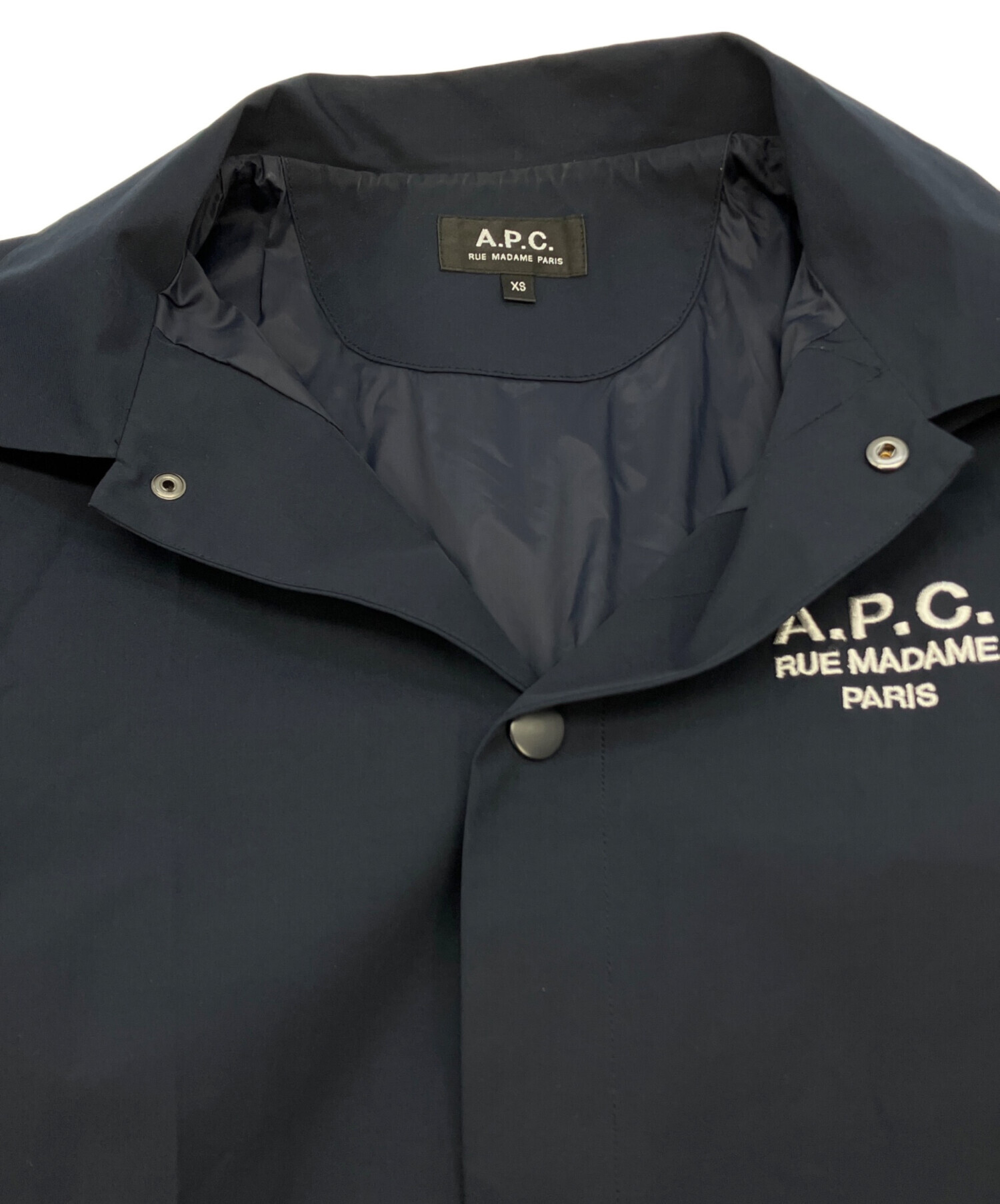 中古・古着通販】A.P.C. (アーペーセー) コーチジャケット ネイビー