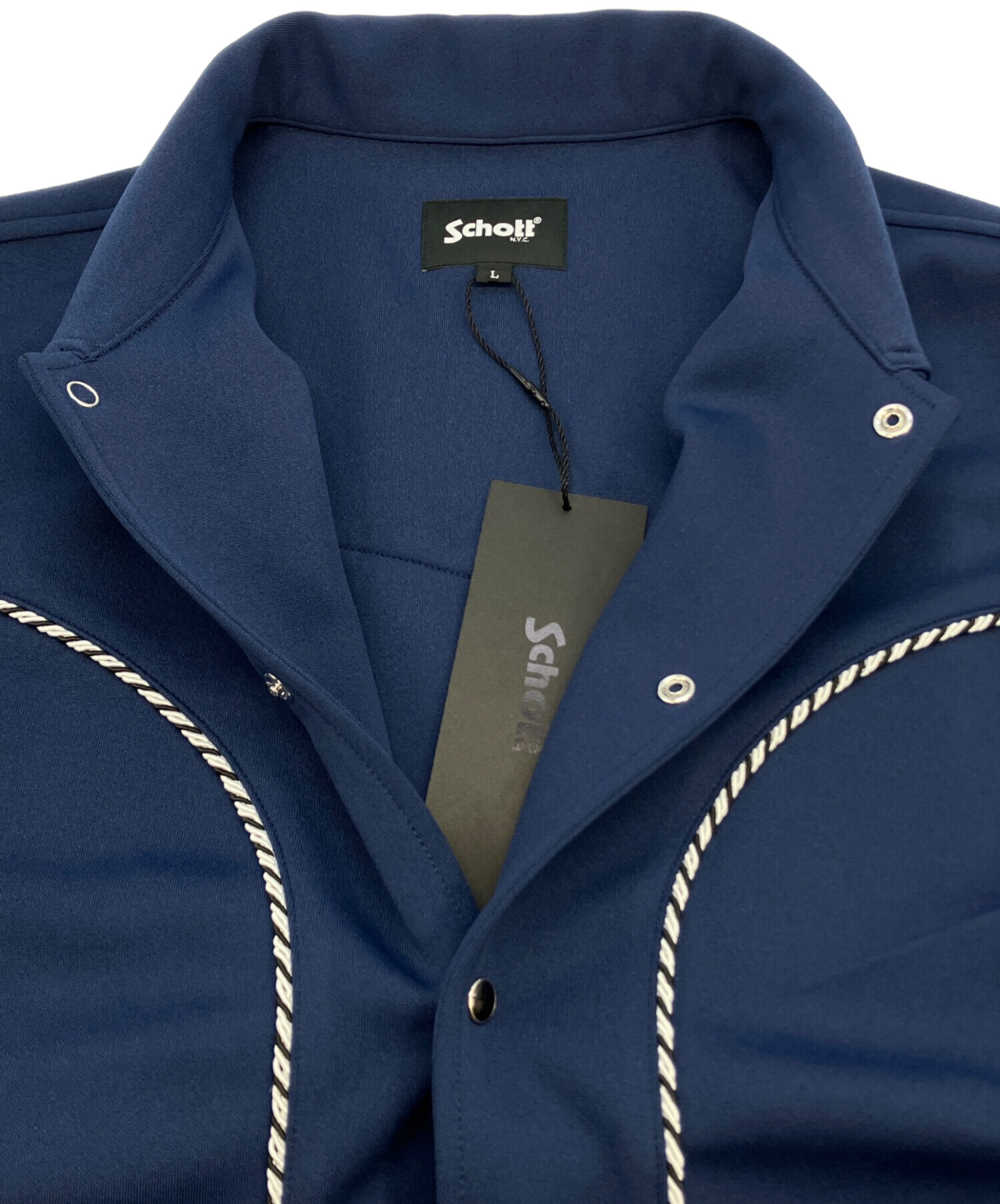 中古・古着通販】Schott (ショット) JERSEY WESTERN JACKET ネイビー