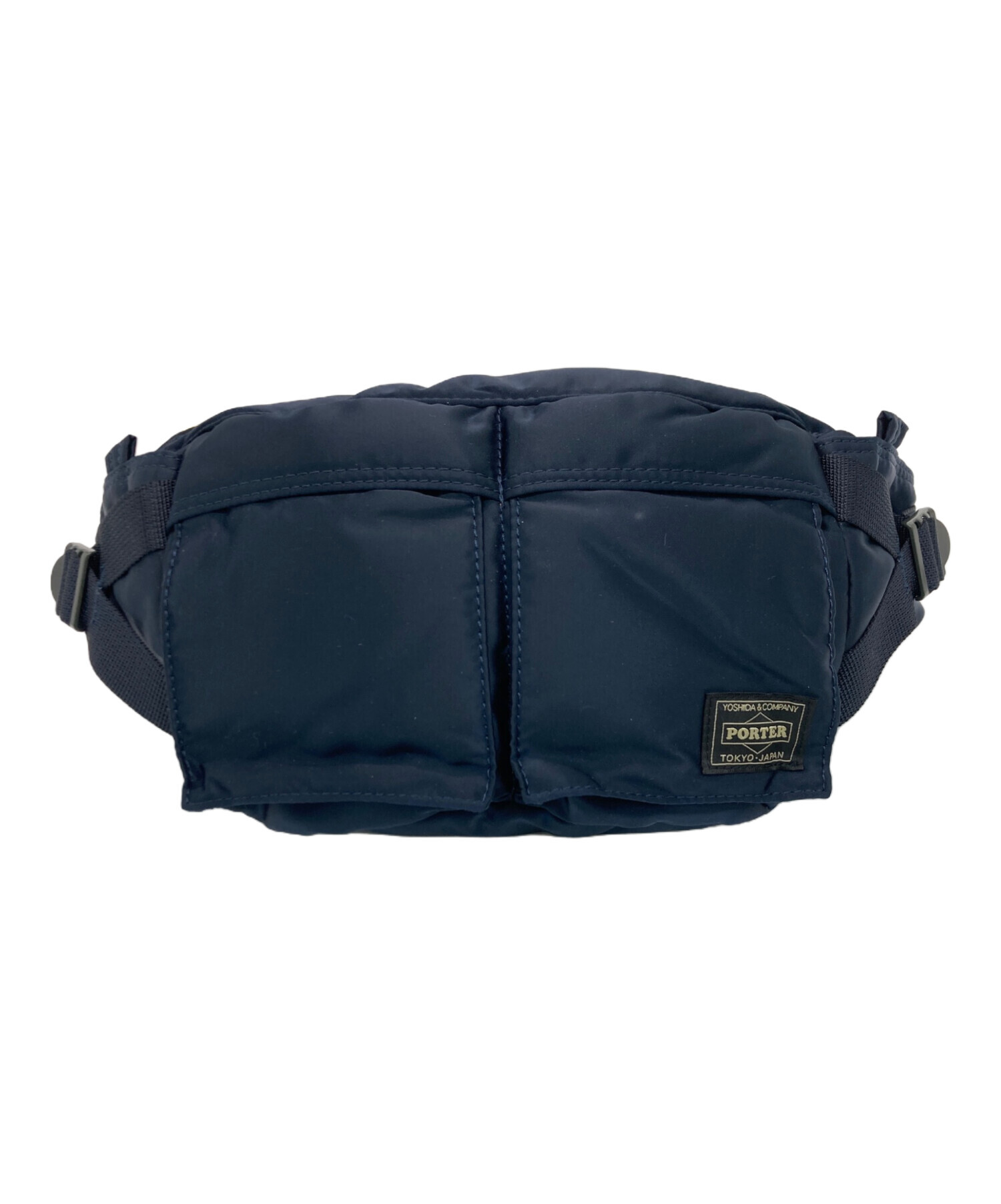 【廃版美品】PORTER ポーター 　ボディバッグ・ウエストバッグ ネイビー 中古・古着通販】PORTER (ポーター) ウエストバッグ ネイビー/アイアン