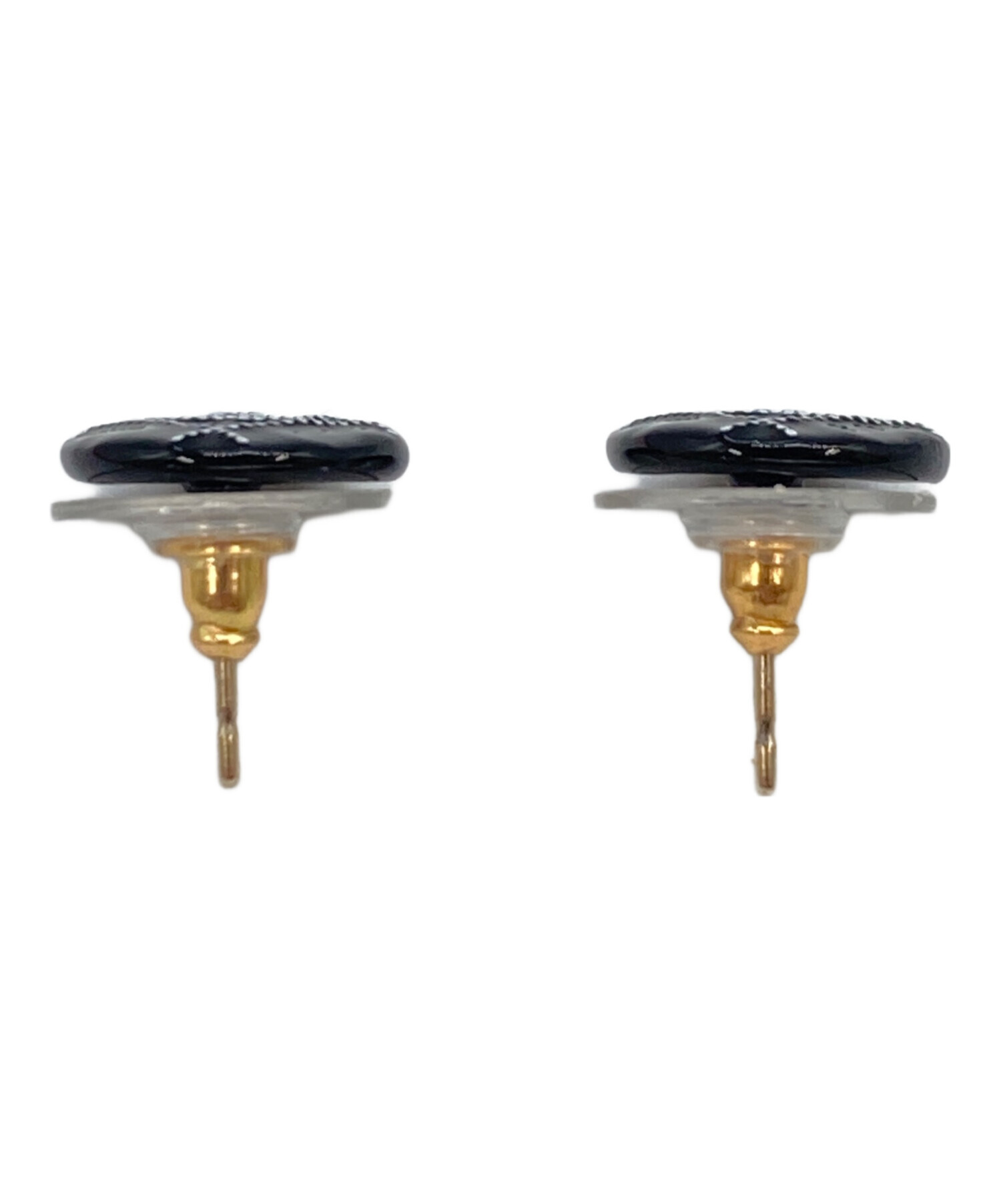 CHANEL　ドット　ピアス 中古・古着通販】CHANEL (シャネル) ドットココマークピアス ネイビー