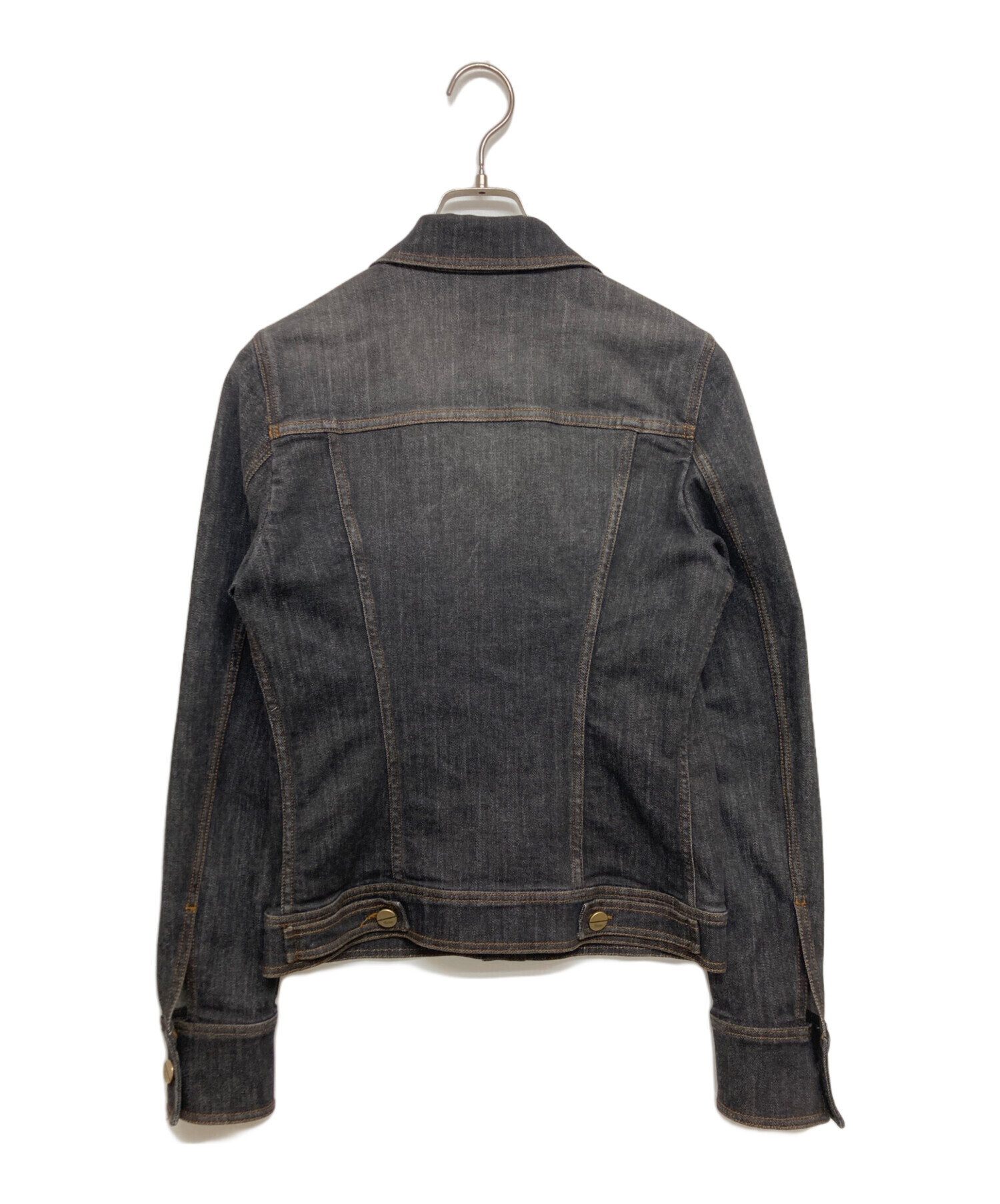 中古・古着通販】GUCCI (グッチ) デニムジャケット ブラック サイズ