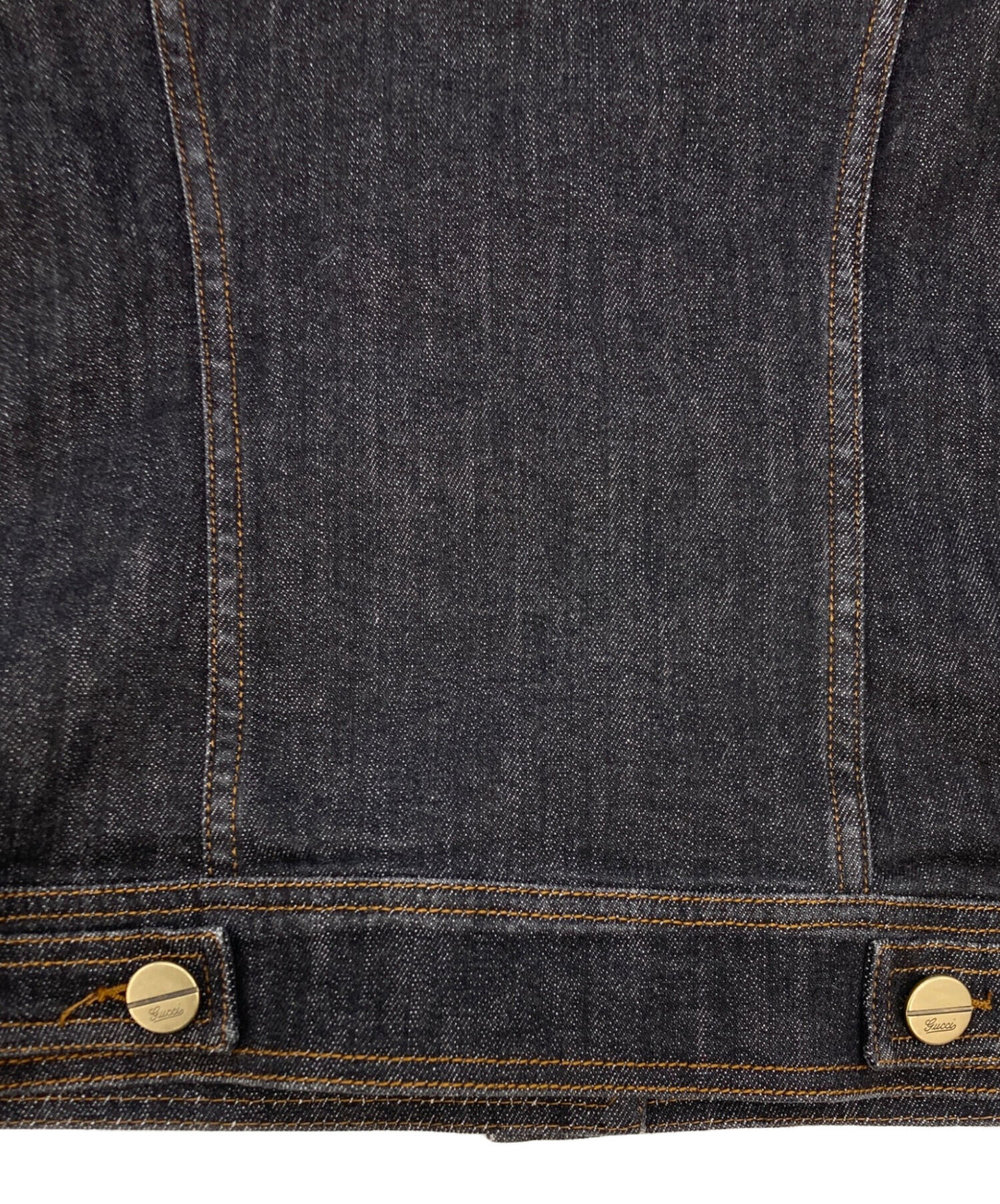 中古・古着通販】GUCCI (グッチ) デニムジャケット ブラック サイズ