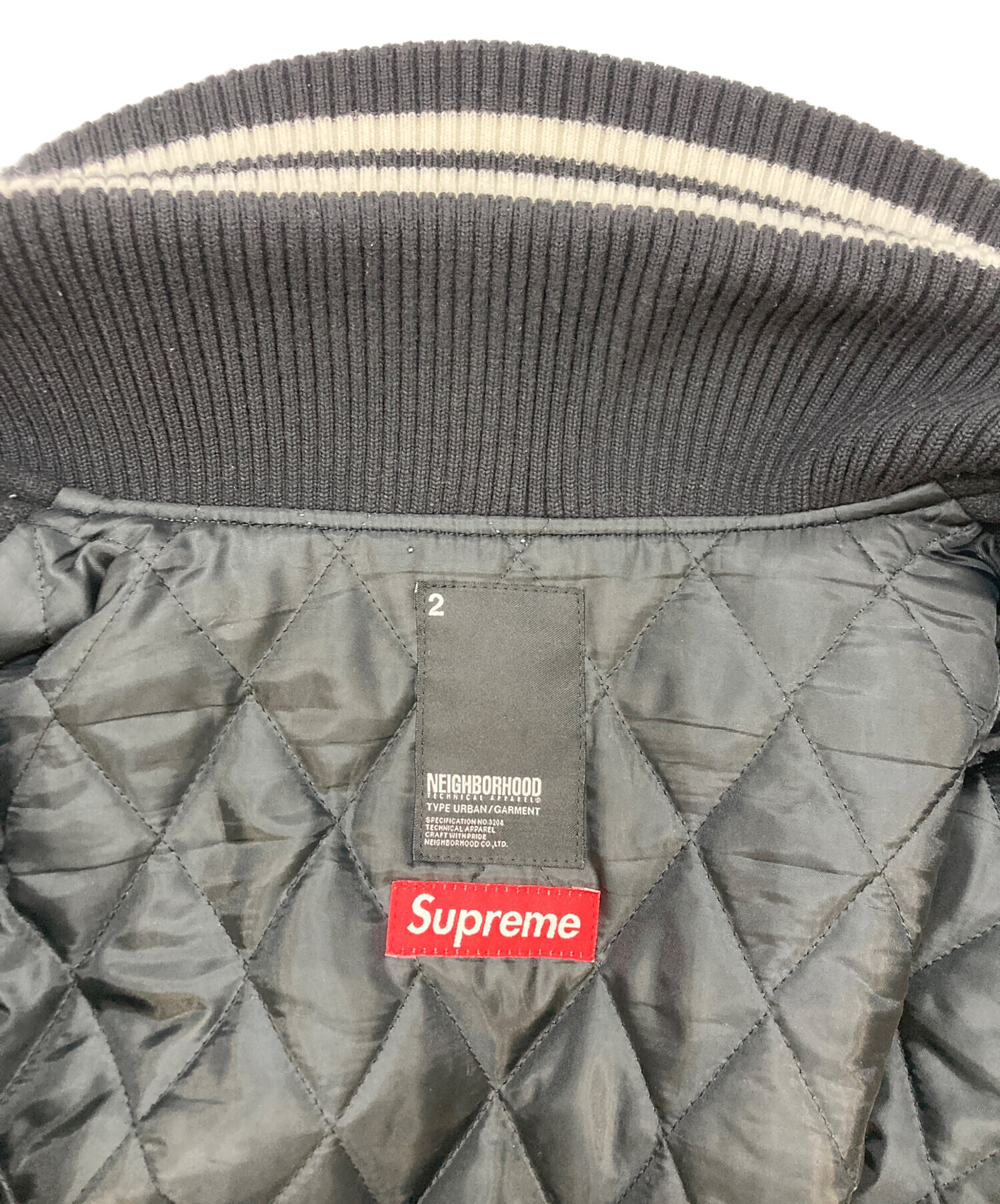 t*n様 超激レアSupreme NEIGHBORHOOD スタジャンL 中古・古着通販】SUPREME (シュプリーム) NEIGHBORHOOD