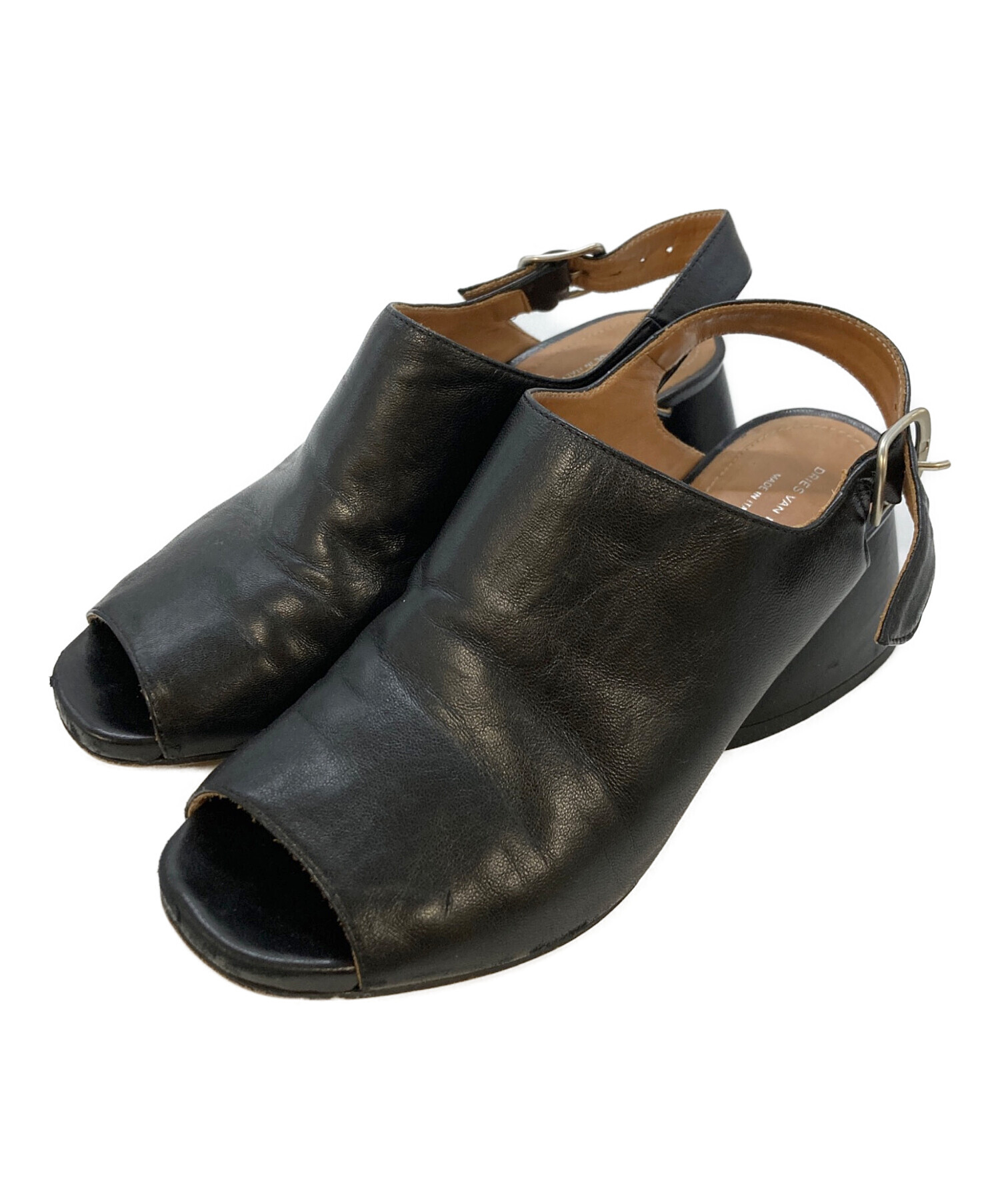 Dries Van Noten ドリスヴァンノッテン サンダル サイズ41 中古・古着通販】DRIES VAN NOTEN (ドリスヴァンノッテン) レザー