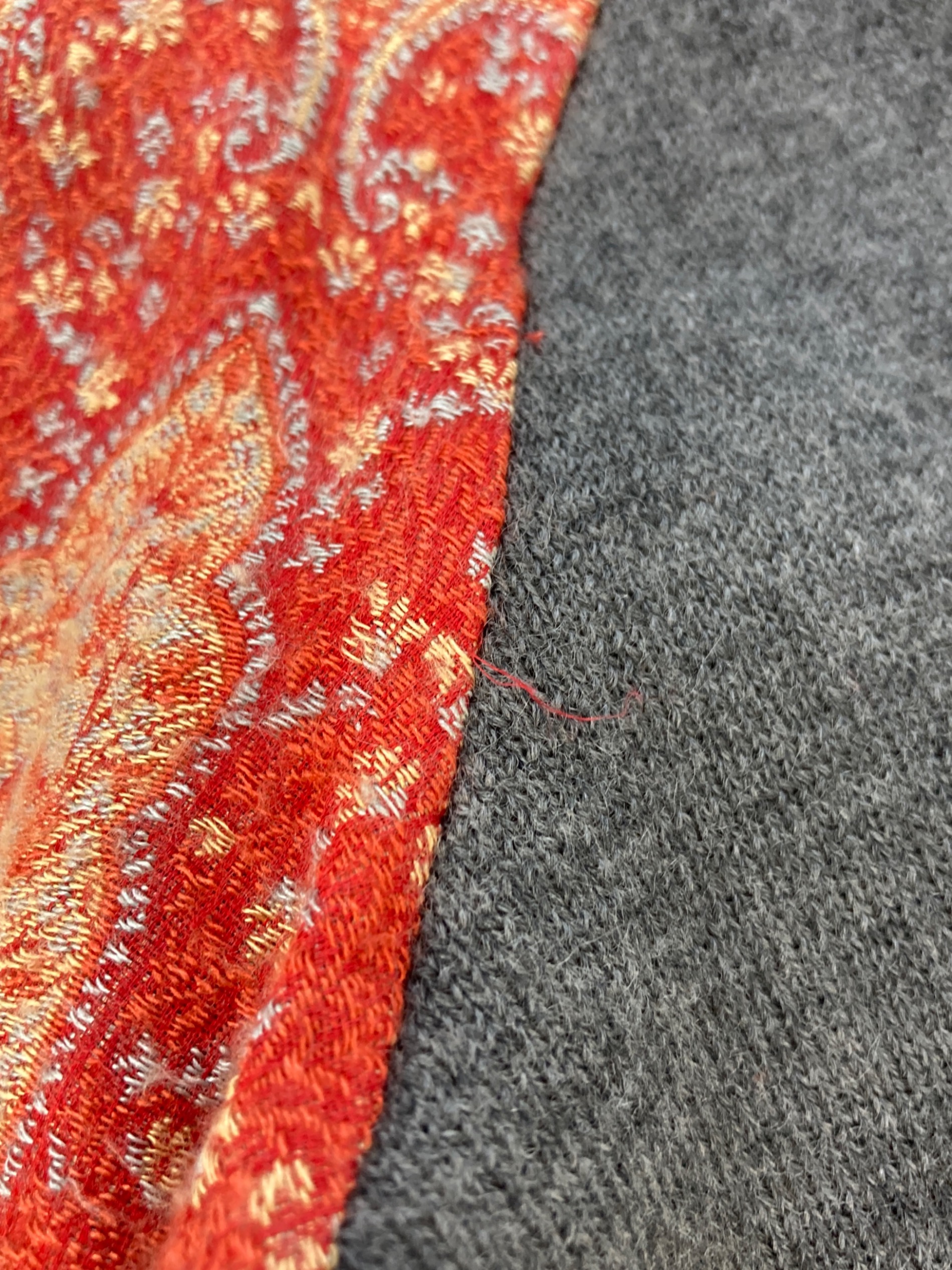 中古・古着通販】YOHJI YAMAMOTO (ヨウジヤマモト) 切替ニット グレー